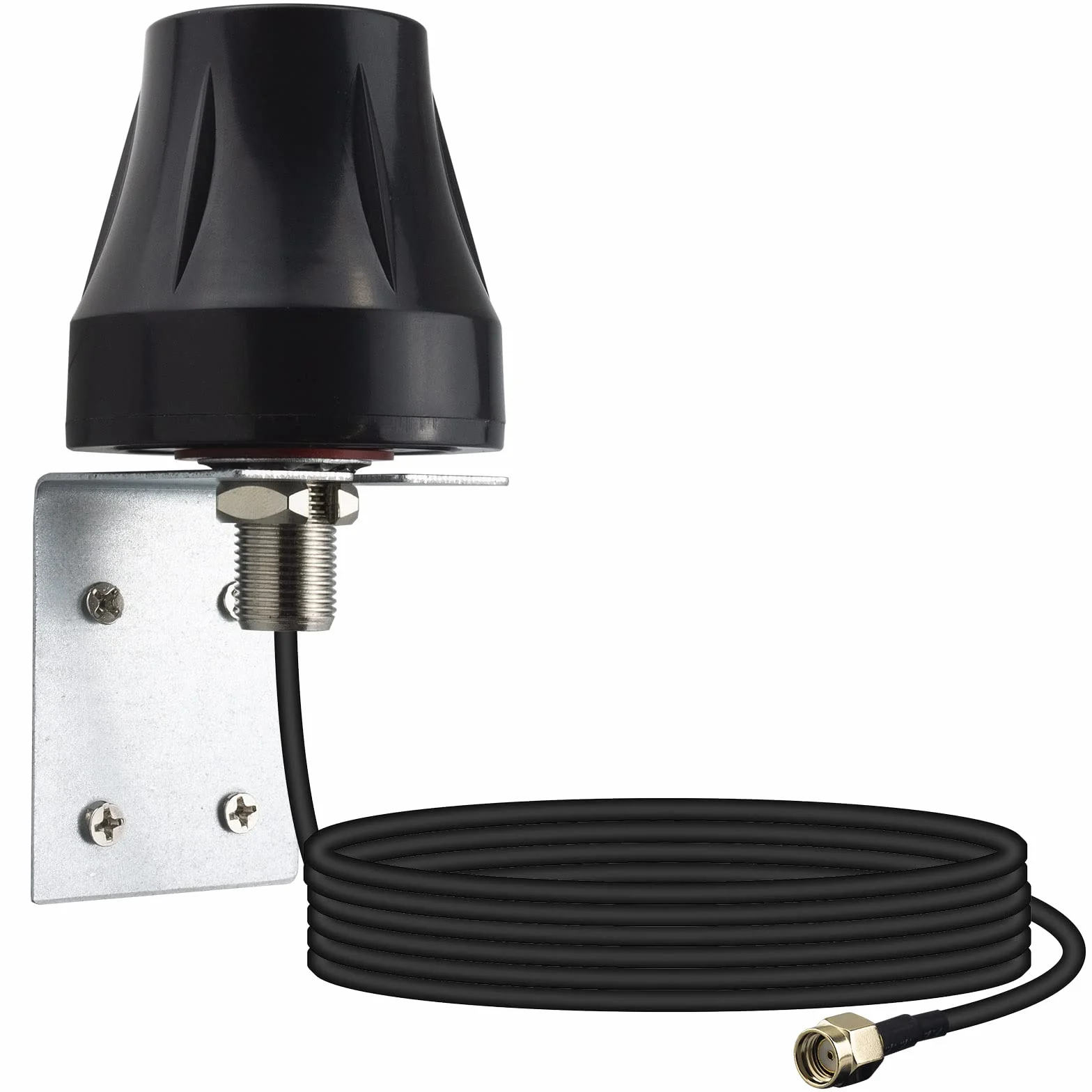 Antenna Esterna Dual Band 2,4 G/5,8 GHz Omnidirezionale 5 dBi Impermeabile RP-SMA Maschio per Router WiFi Hotspot Rete Wireless Sicurezza Telecamera IP Telecamera da Caccia