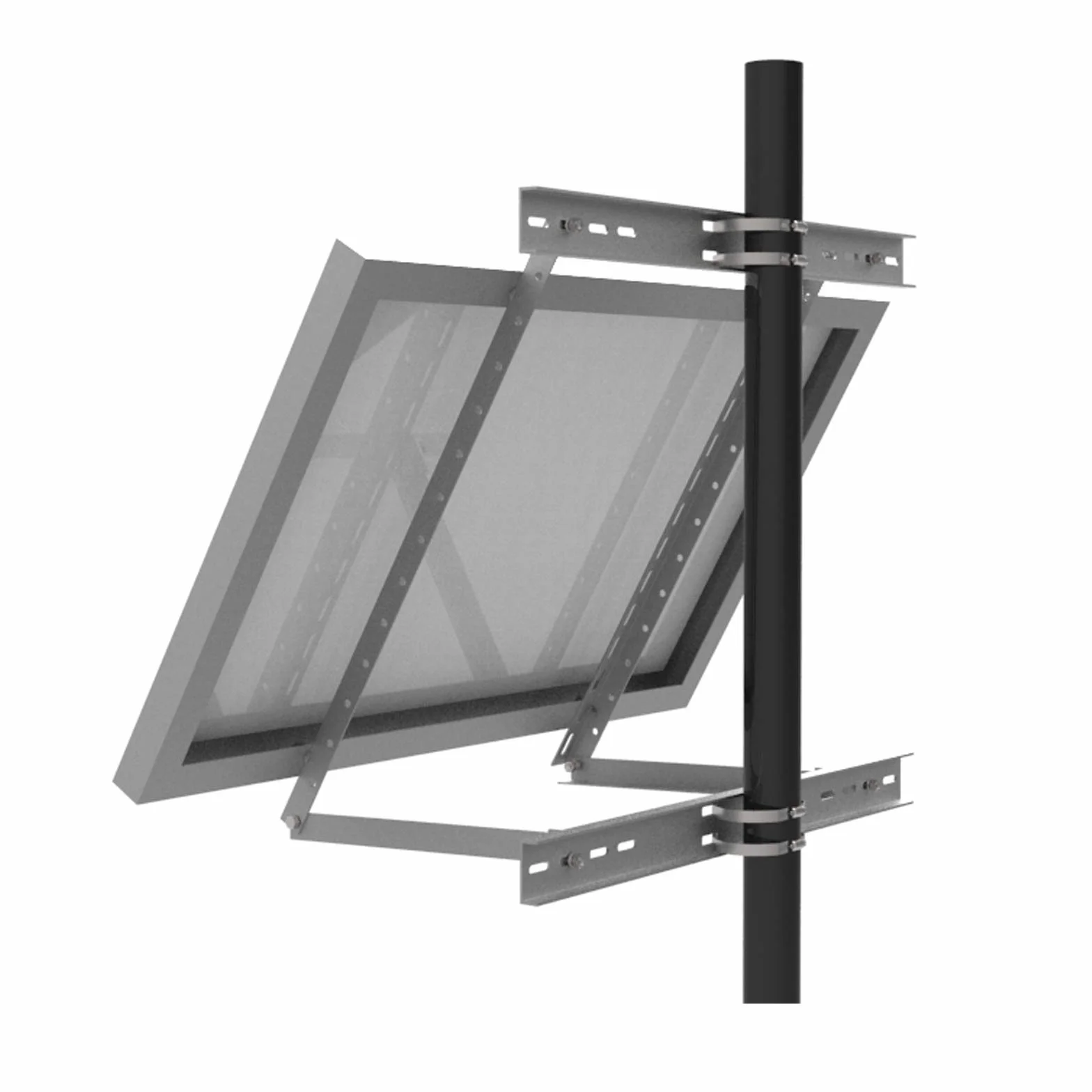 enjoy solar Supporto a palo regolabile in alluminio 30°-60° per pannello solare singolo larghezza 100-680 mm