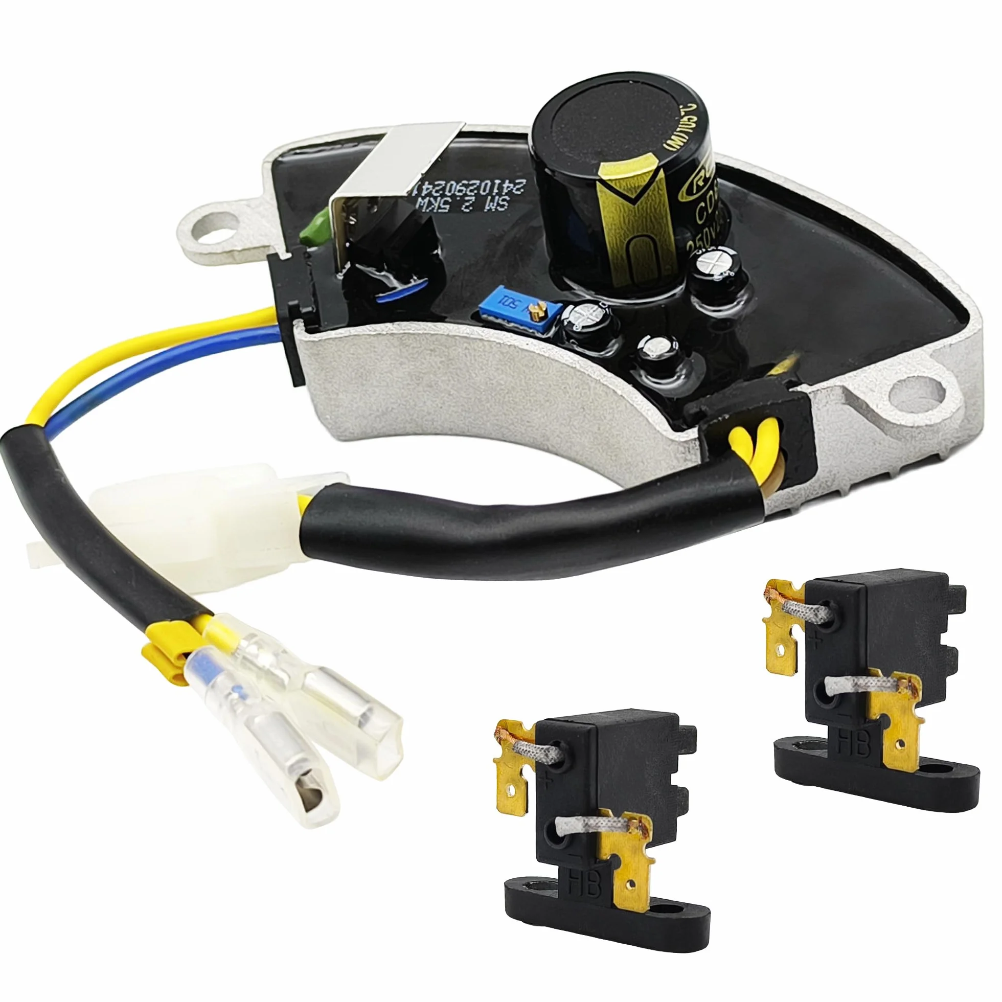 Regolatore Tensione Generatore Avr Gruppo Elettrogeno per 2500-4500 Watt per Champion Honda Yamaha Pramac Hatz Kohler Generac Briggs