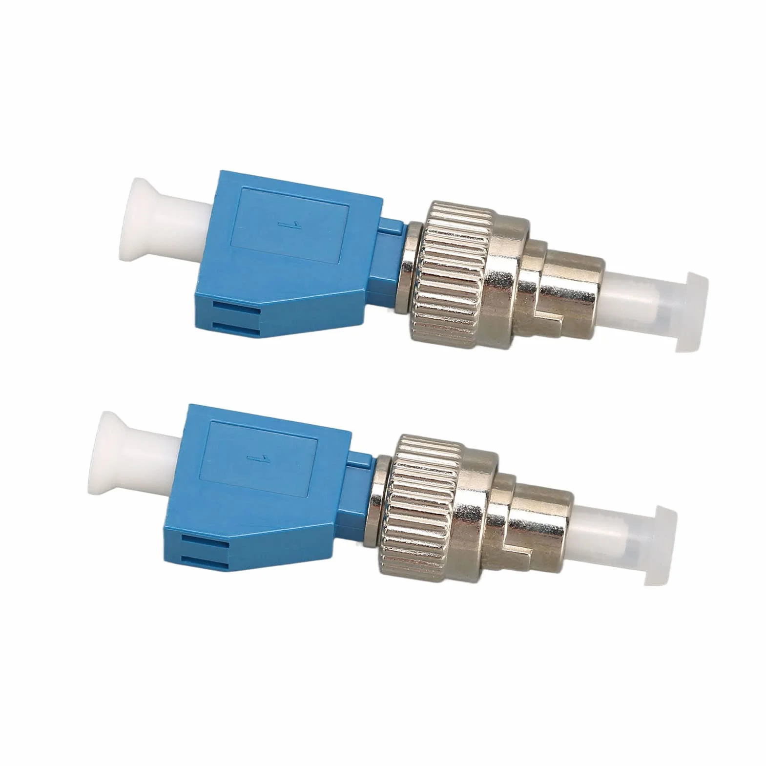 Connettore Fibra Ottica, 2 Pz FC Maschio a LC Femmina SM 9/125 Adattatore Convertitore Fibra Ottica Ibrida con Localizzatore Visuale Guasti per VFL CATV