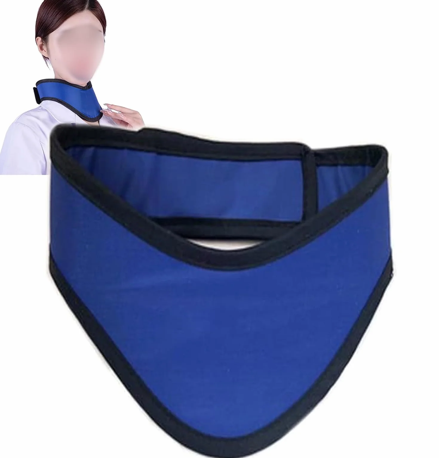 FUELIX Grembiule di Piombo Collare di Piombo Protettivo dai Raggi X, Collare di Piombo per Tiroide con Protezione per Il Collo Resistente alle Radiazioni Collare di Piombo per Il col 0.35 mmpb
