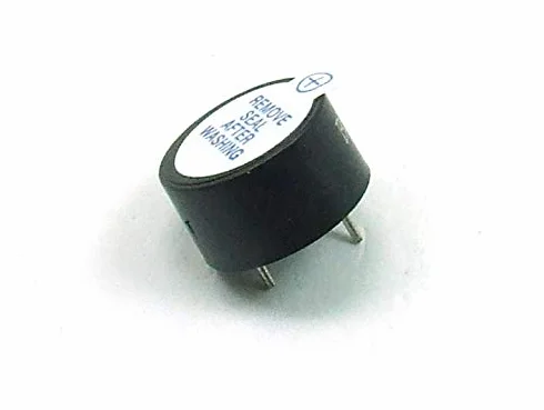 POPESQ® 1 pz. x Buzzer 3V - 16V 14mm THT Piezo con Generatore di frequenza #A1960