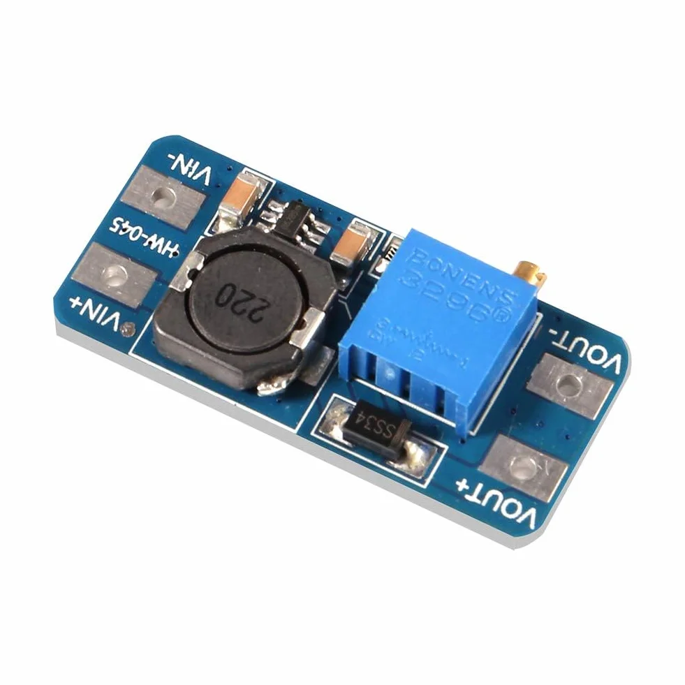Gebildet 8 pezzi Convertitore di Potenza Step-up DC-DC 2A Modulo Regolatore di Tensione Step-up Regolabile da 2-24V a 5-28V Uscita