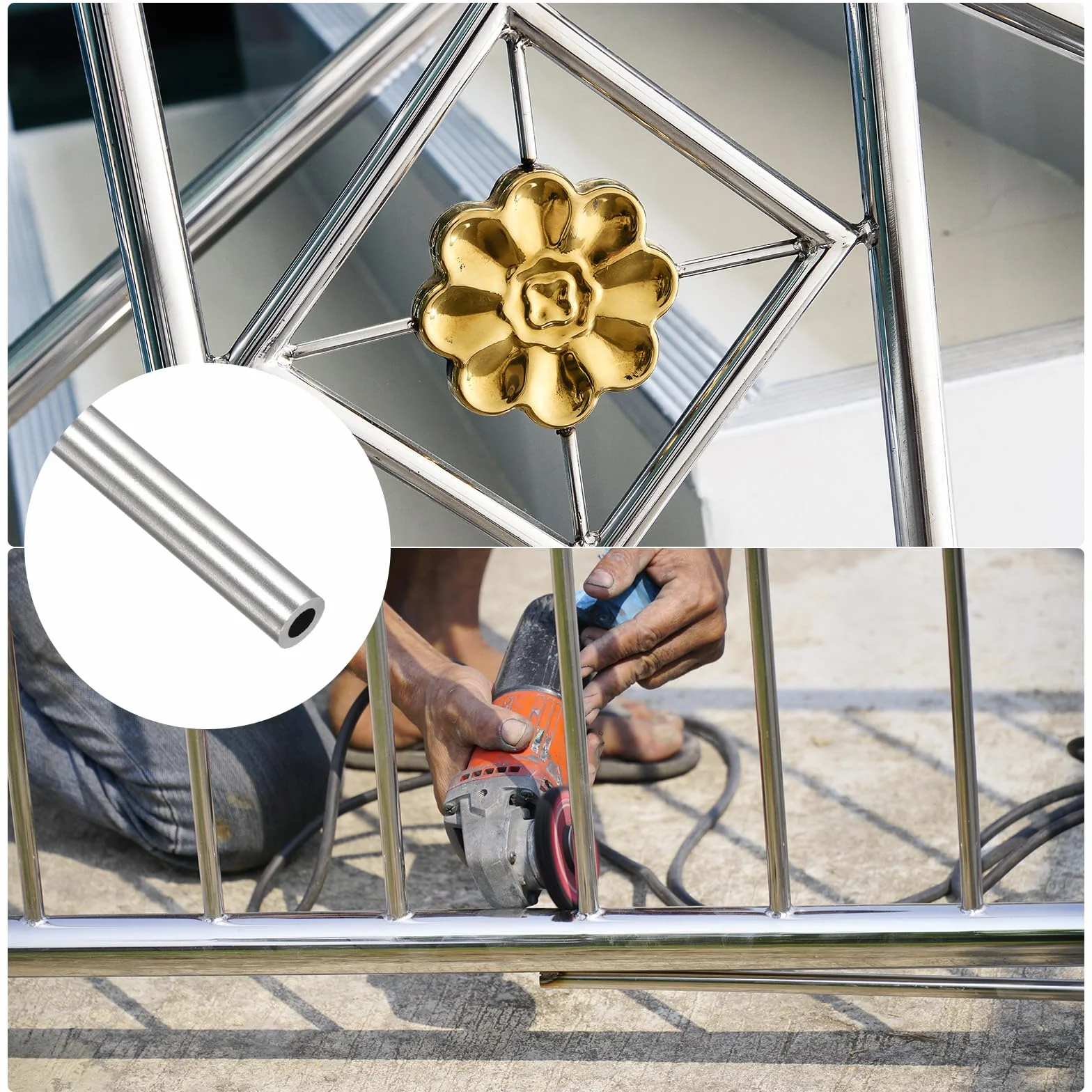 METALLIXITY Tubo in Acciaio Inossidabile 316 (4mm OD x 1mm Wall T x 250mm L) 2pz, Tubazione Dritta - per Arredamento Casa, Macchinari