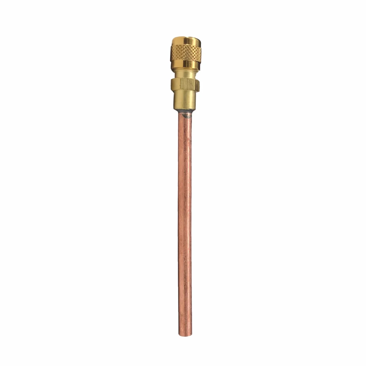 3S SuperSamaStore Valvola Presa di Servizio a Saldare, Diametro 3/8”, Lunghezza 100 mm, Valvola di Controllo per Manutenzione e Ricarica Gas Refrigerante