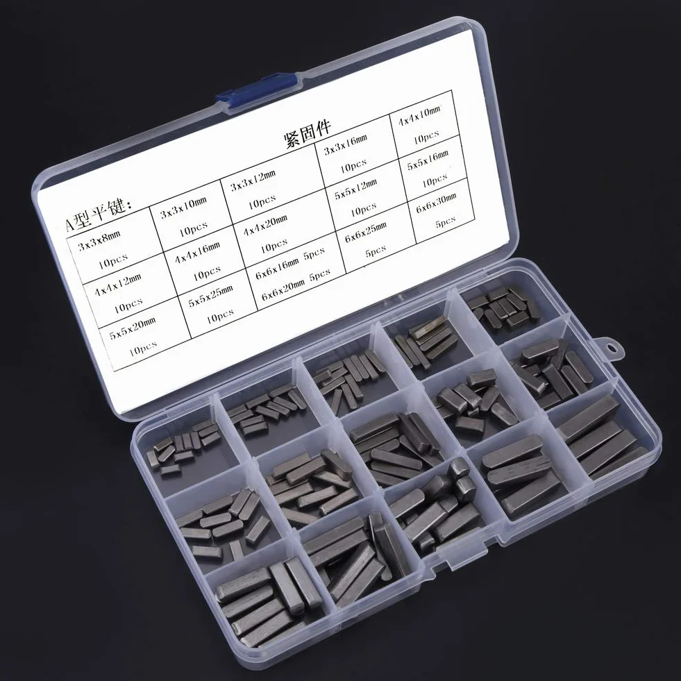 FTVOGUE Set di Chiavi per Albero di Trasmissione Parallele, 140 Pezzi, Acciaio Inossidabile, 8-30 mm, con Scatola in Plastica