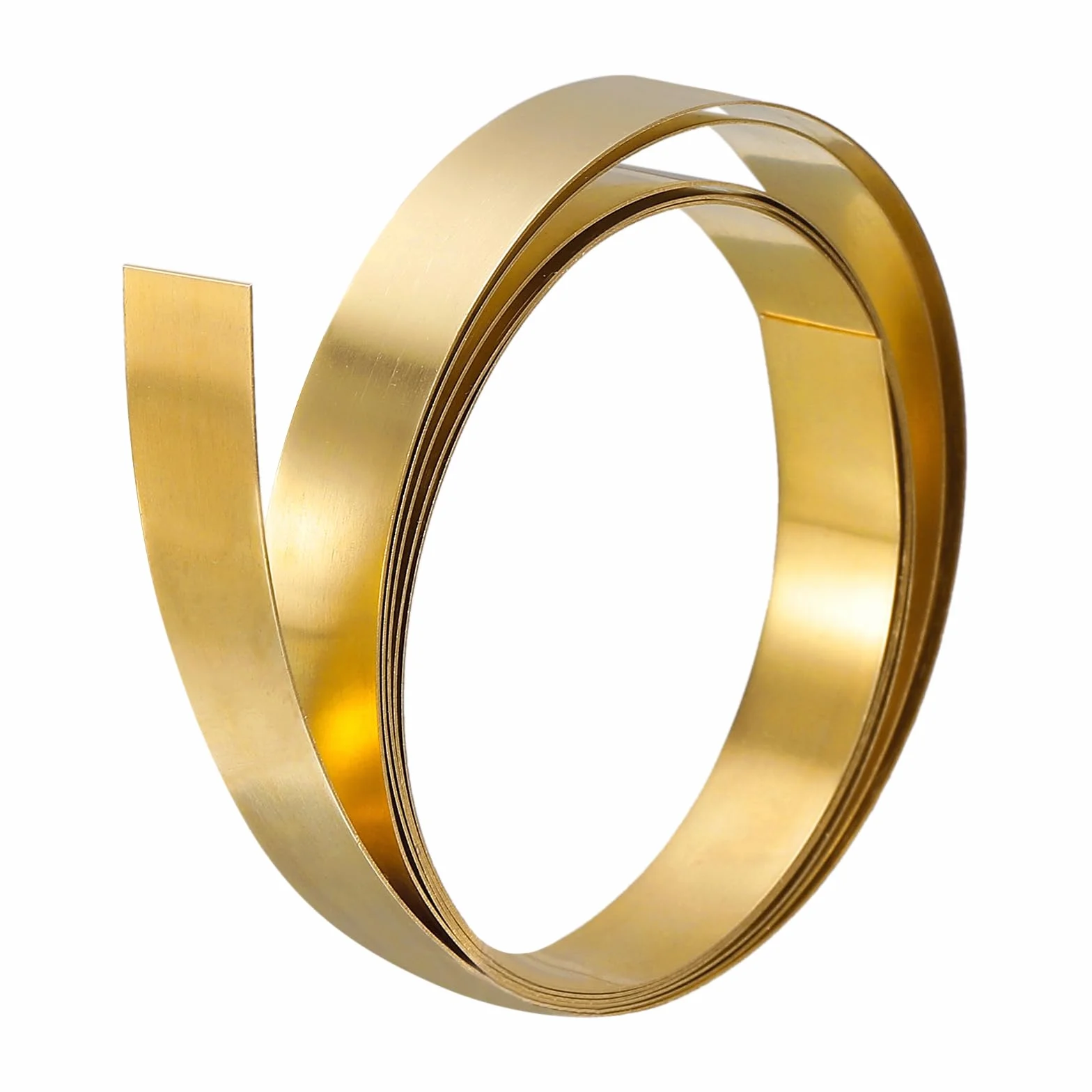 QUARKZMAN Rotolo di Lamiera in Ottone, 2000mm x 10mm x 0,2mm Rotolo di Lamiera Ottone Nastro Ottone per Artigianato, Riparazioni Elettriche, Messa a Terra