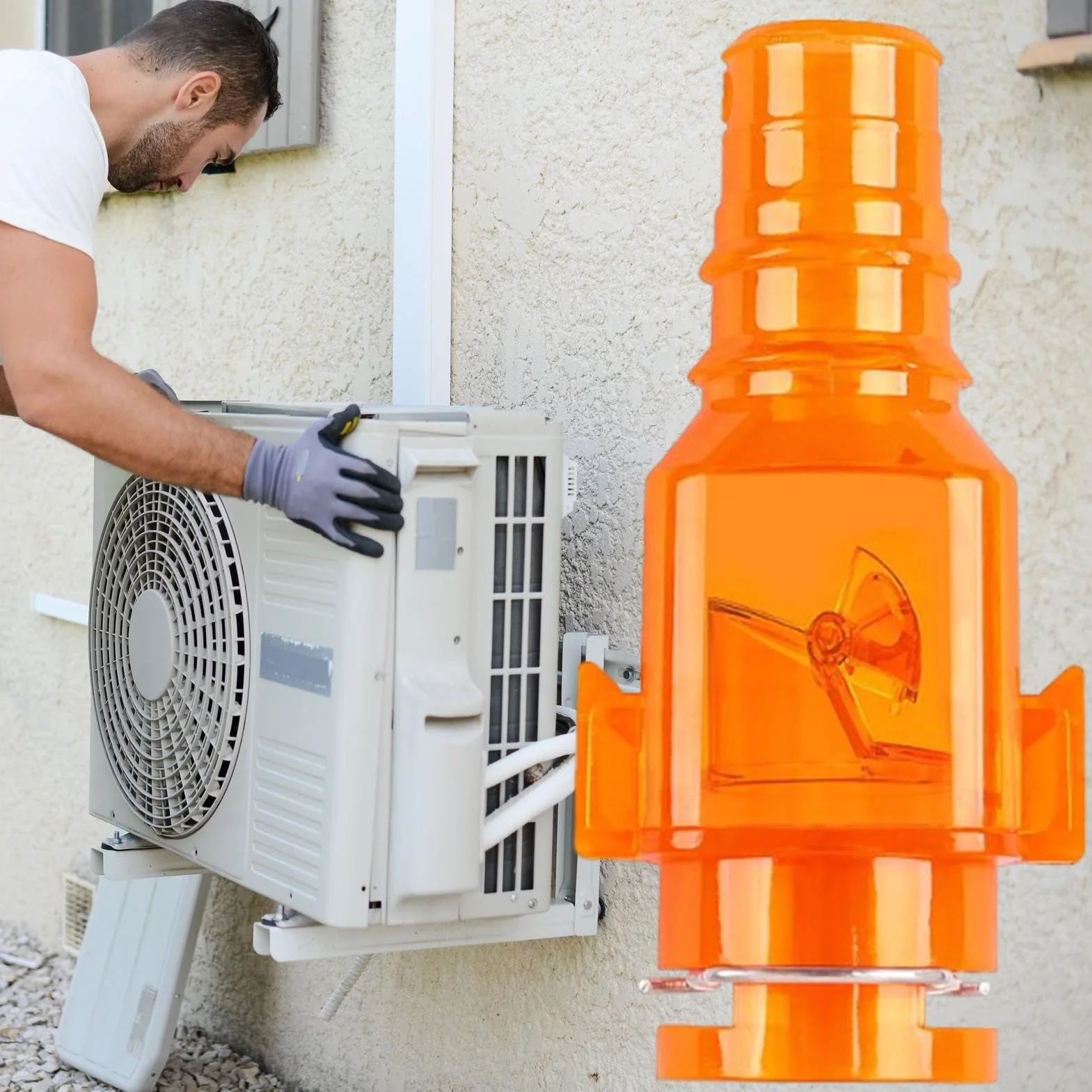 Valvola di Non Ritorno per Aria Condizionata, Accessorio Antiodore per Climatizzatore