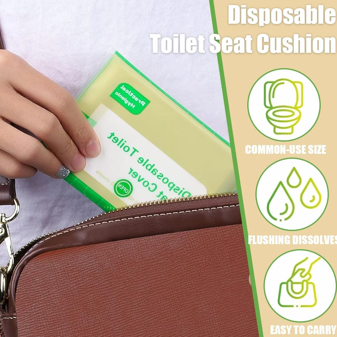 Copriwater Usa e Getta Biodegradabili Viaggio Coprisedile Carta per Adulti Bambini WC Hotel Bagni Pubblici