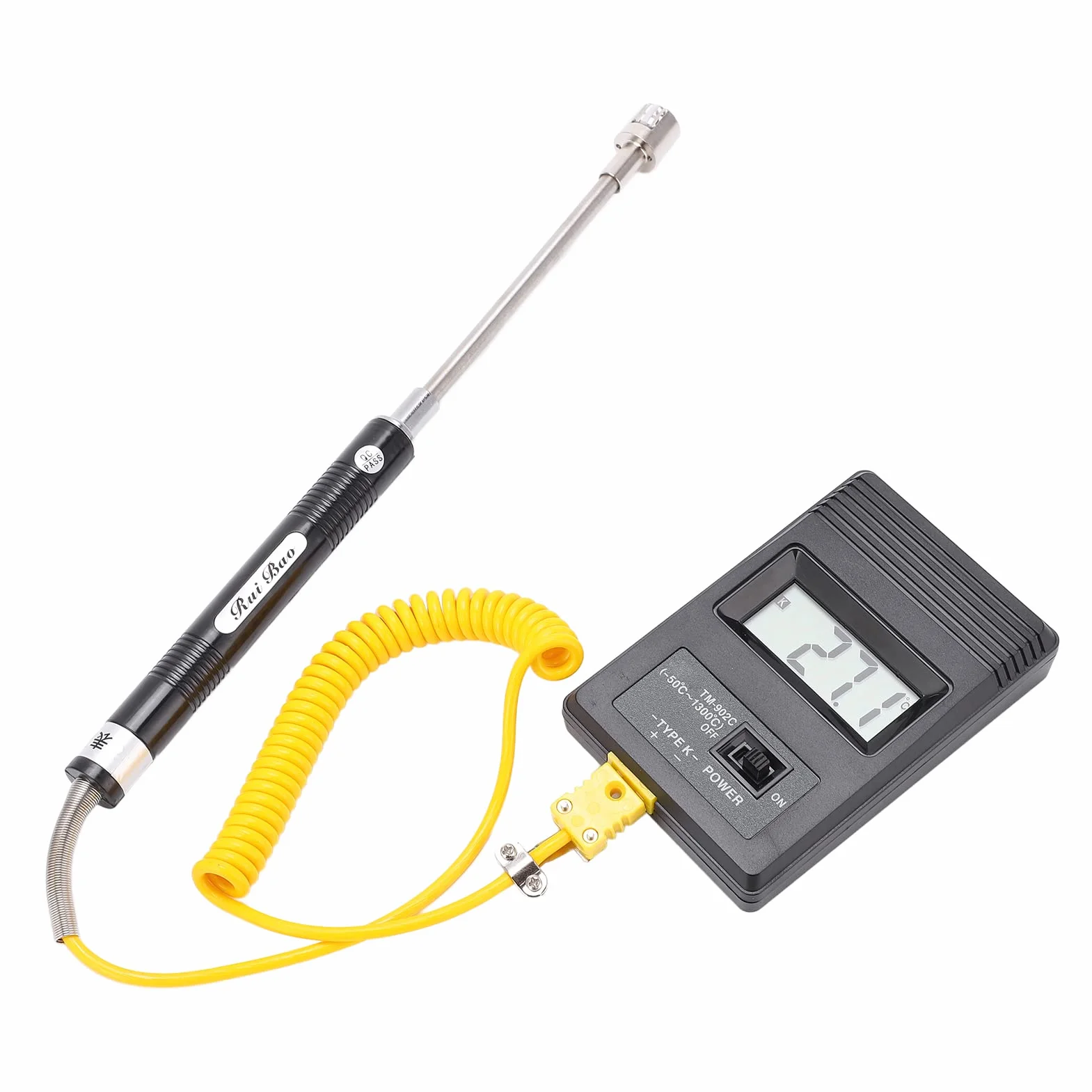 Termometro digitale Tm-902C -50~500℃ LCD tipo K con termocoppia