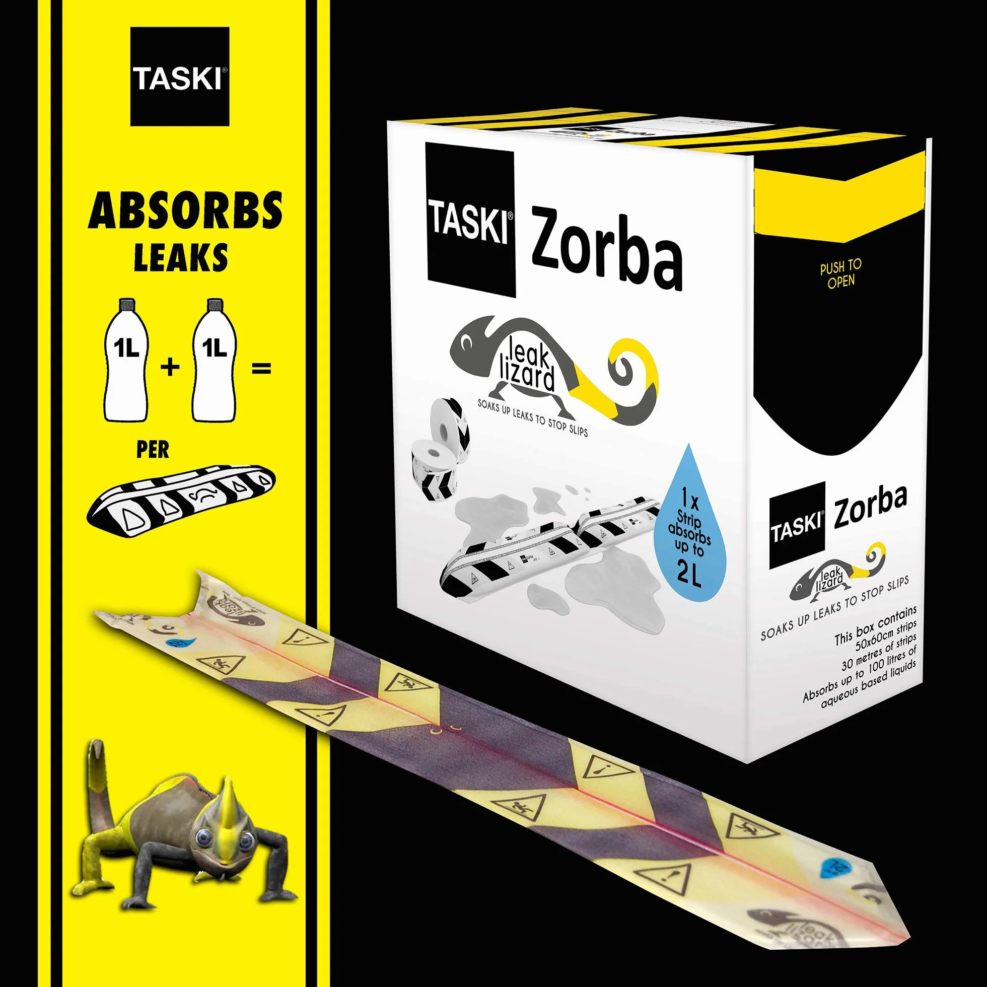 TASKI 7523269 Diversey Zorba - Strisce di contenimento per lucertola, in scatola
