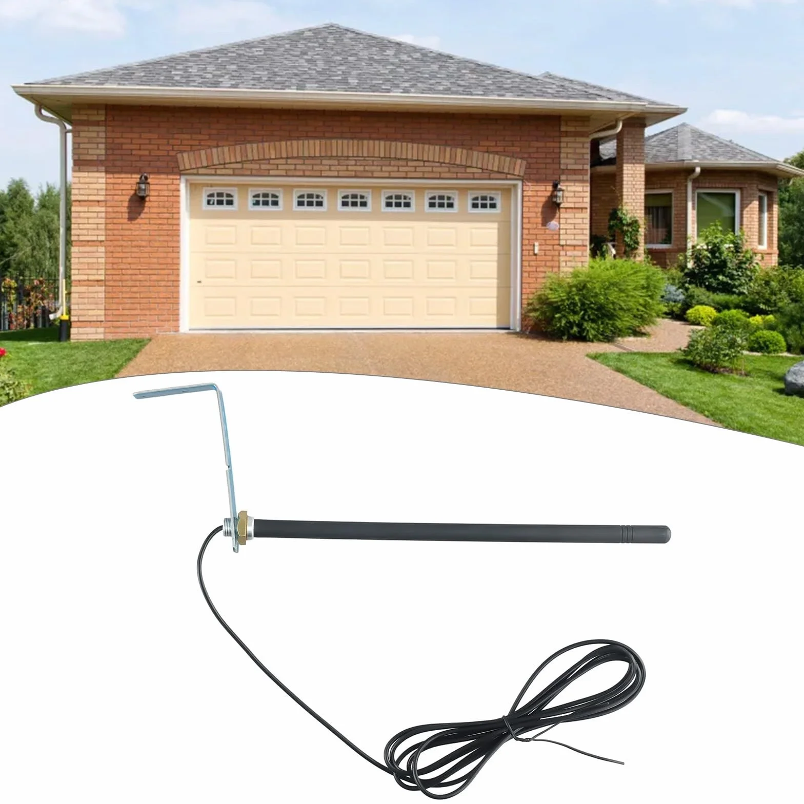 Antenna esterna per porte da garage a 868 MHz per migliorare la ricezione del segnale