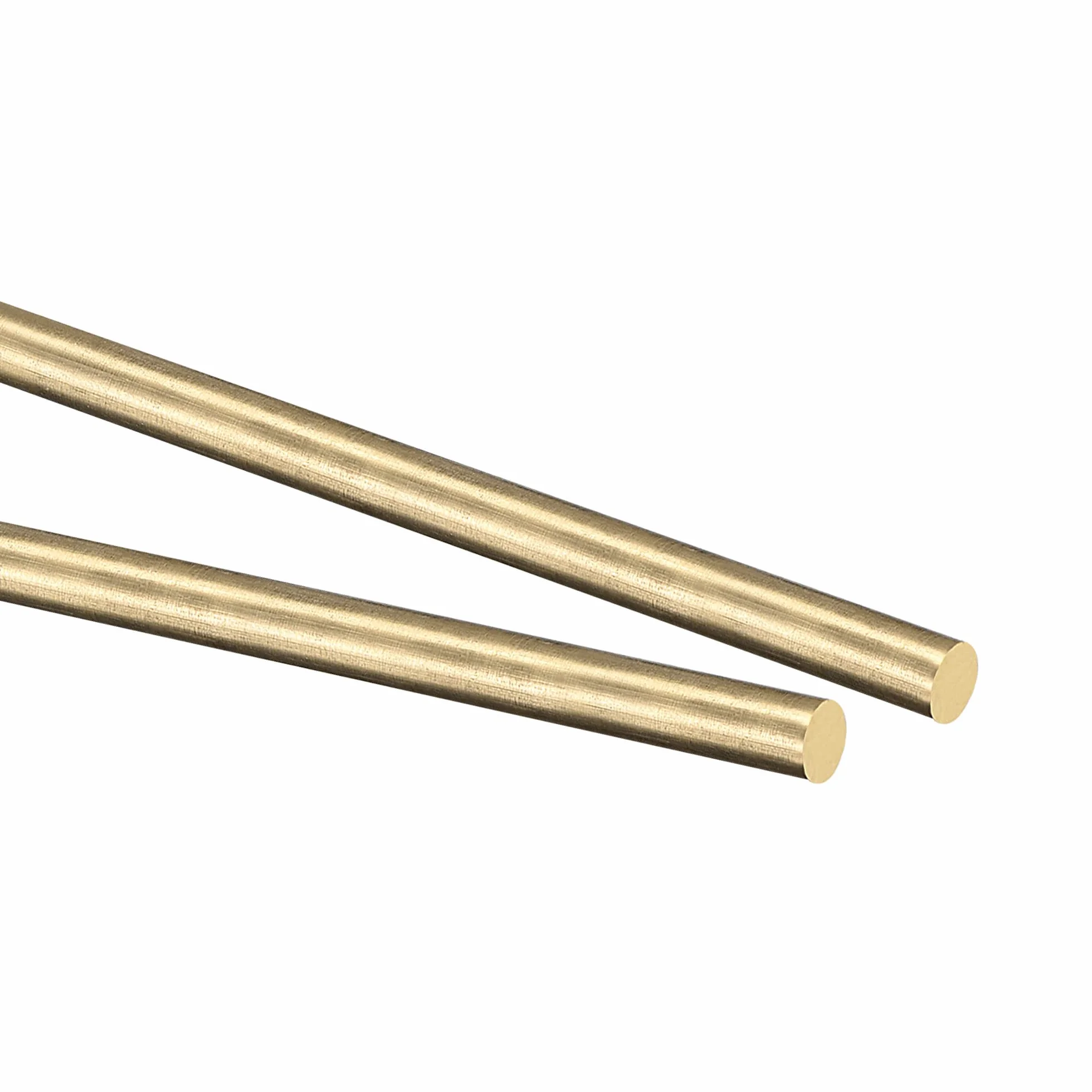 PATIKIL Ottone Stelo Rotondo 6mm 1/4" 150mm Barra Stock per Modello RC Fai da Te 2pz