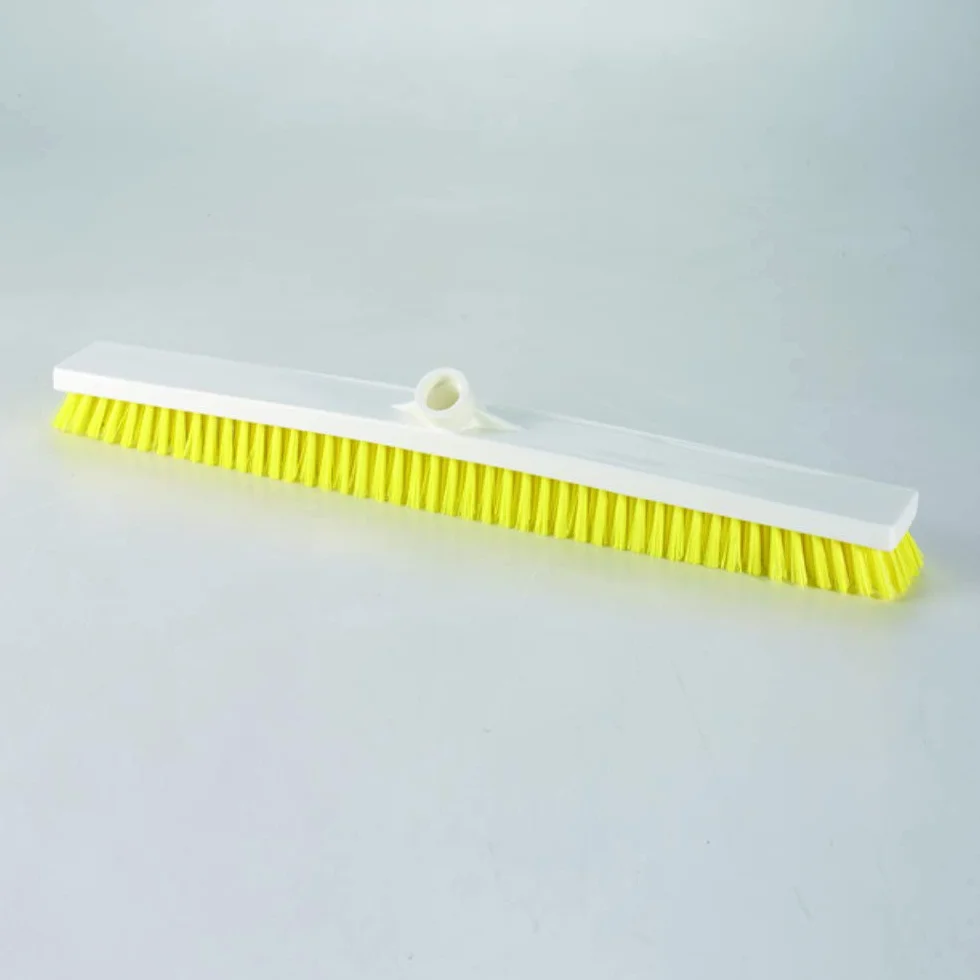 Hygiene Products - cod. 2014YT - Spazzolone Pavimento cm. 60 per Uso Alimentare - Giallo - Fibra Dura