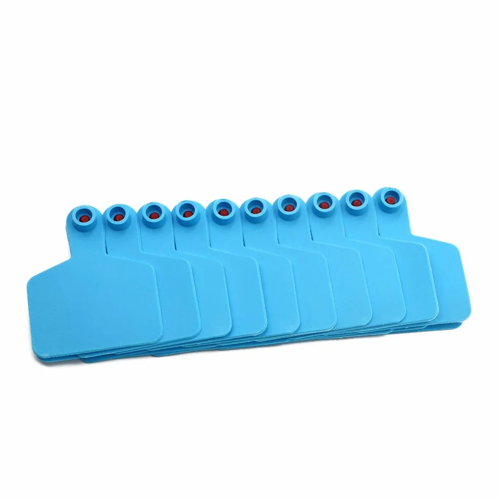 Etichette auricolari vuote per bestiame TPU Confezione da 100 blu