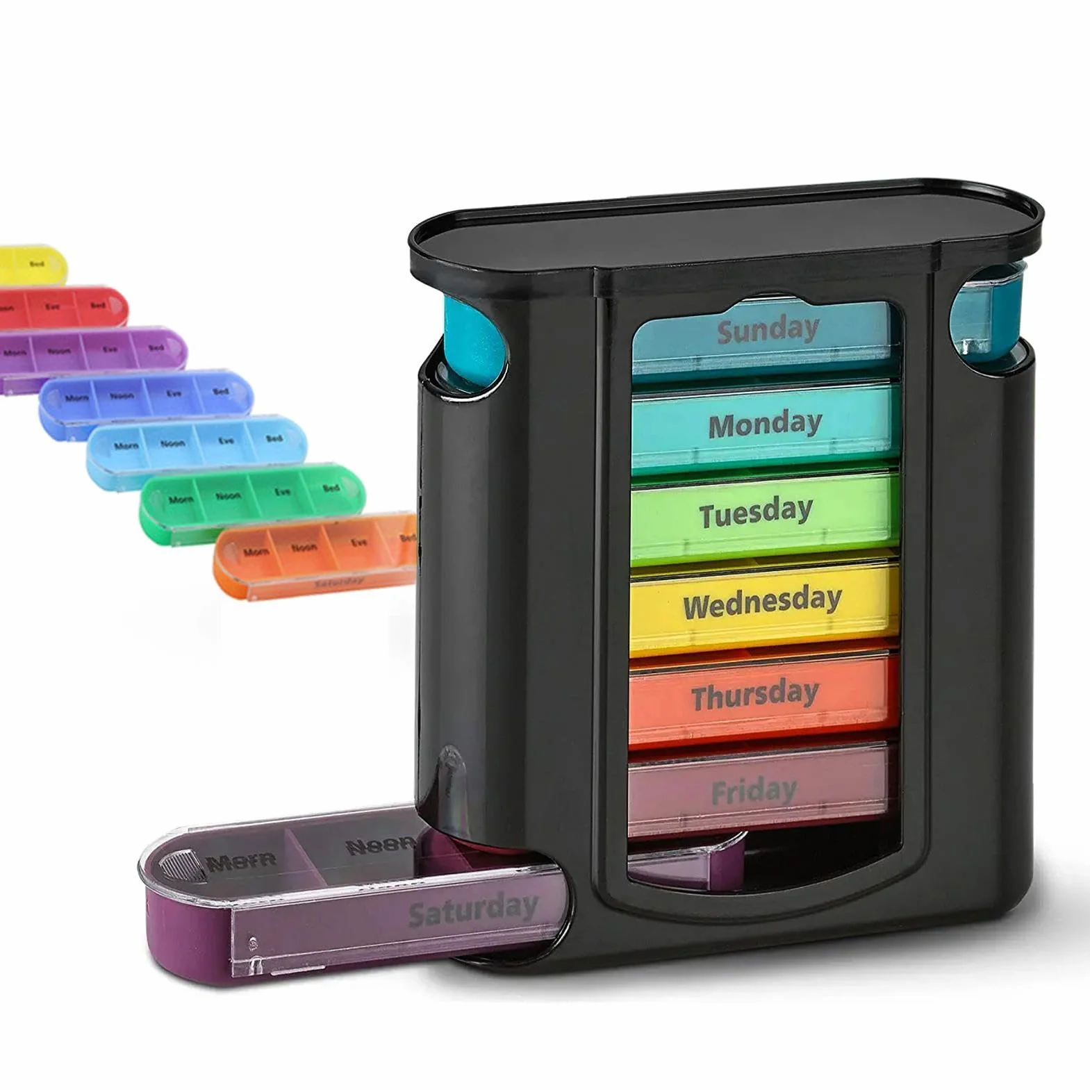 Portapillole da viaggio organizer settimanale per pillole scatola portatile carina dispenser medicinali