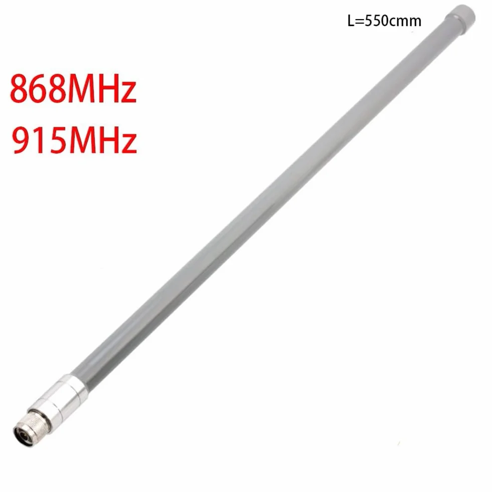 Kit antenna singola, antenna per LoRa da 12DBi 915 MHz 868 MHz, antenna ottimizzata a elio Omni in fibra di vetro