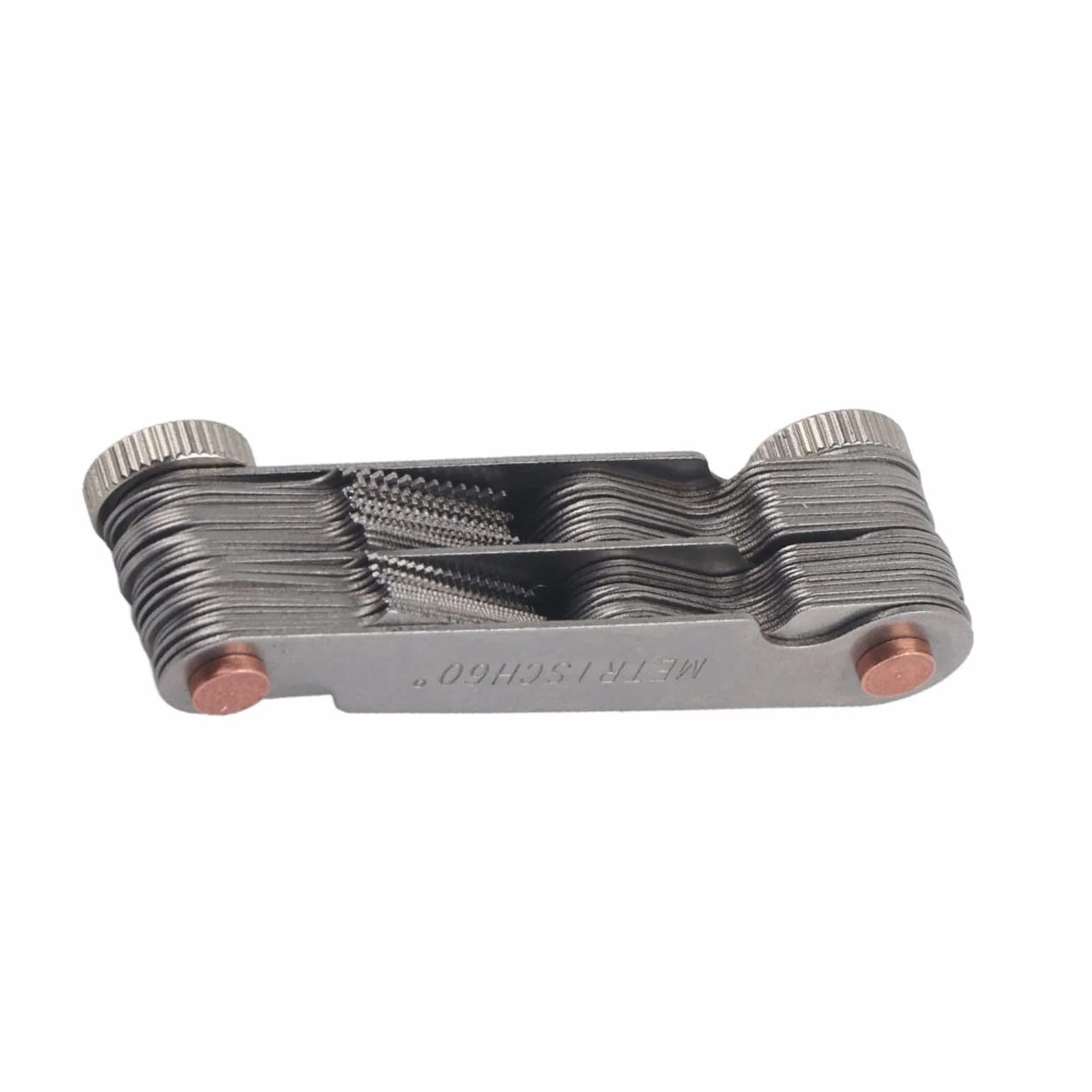 Calibro per Filettature Metrico e Pollici 52pcs Acciaio Inossidabile Strumento Misurazione Passo 60 55 Gradi