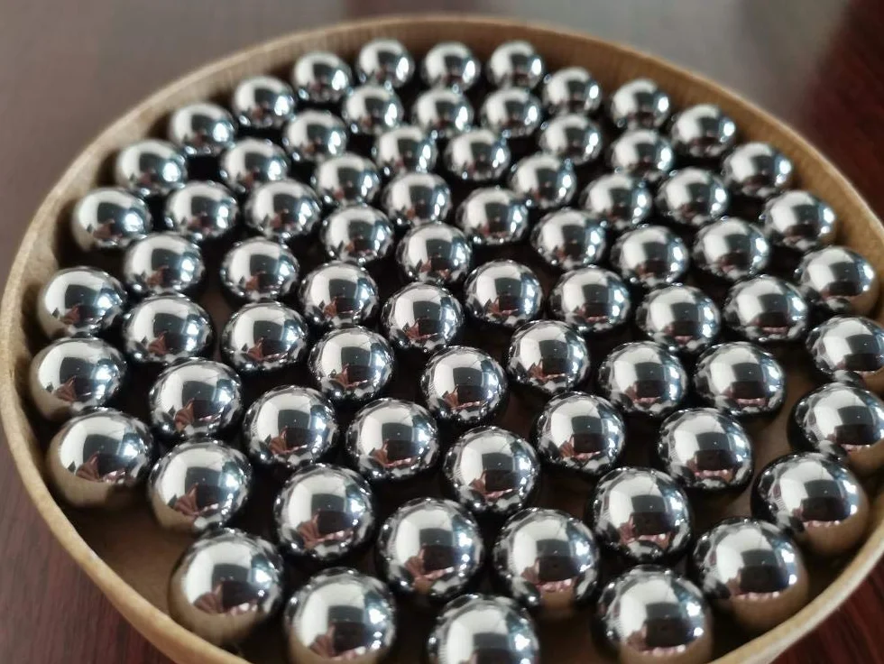 Sfera in acciaio ad alta precisione, 7,08 7,1 7,144 7,2 7,3 7,35 7,4 7,5 7,6 7,67 mm sfera in acciaio-7,2 mm circa 656 grani per chilo