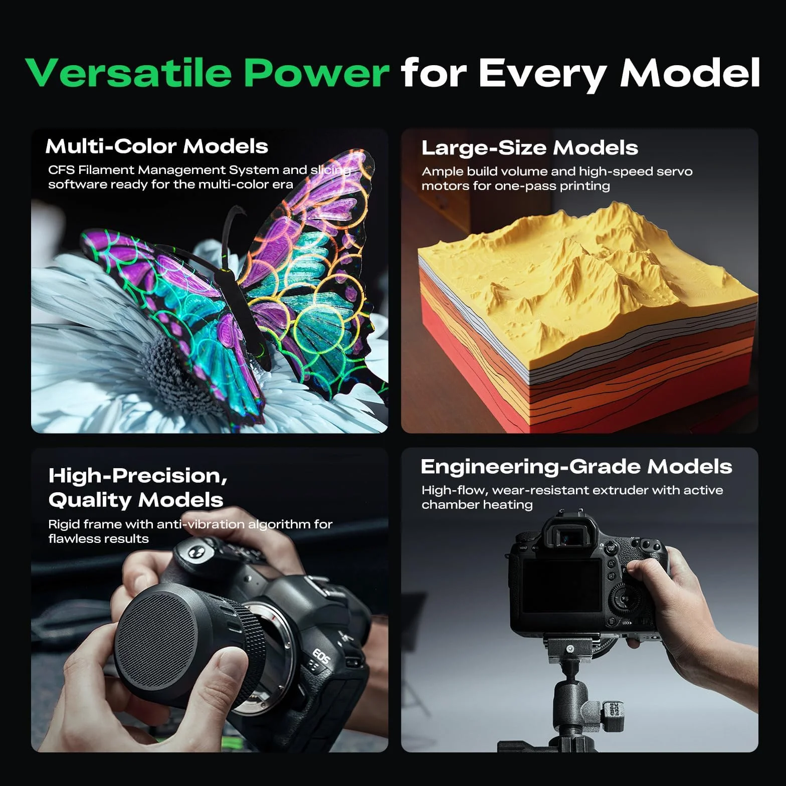 Creality K2 Pro Combo stampante 3D con CFS – stampa multicolore, 600 mm/s velocità massima, livellamento automatico, doppia fotocamera AI, riscaldamento dell'alloggiamento attivo & 300 x 300 x 300 mm