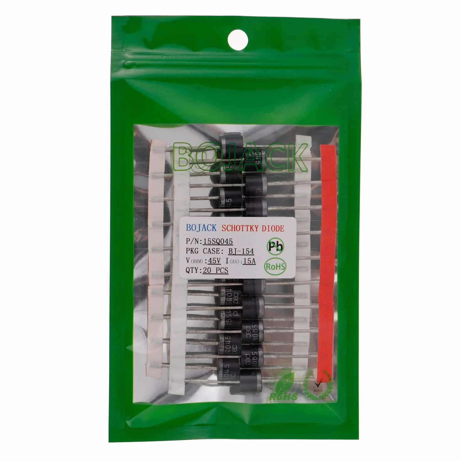 BOJACK Diodi Schottky 15SQ045 (15A 45V) assiale 20 pezzi