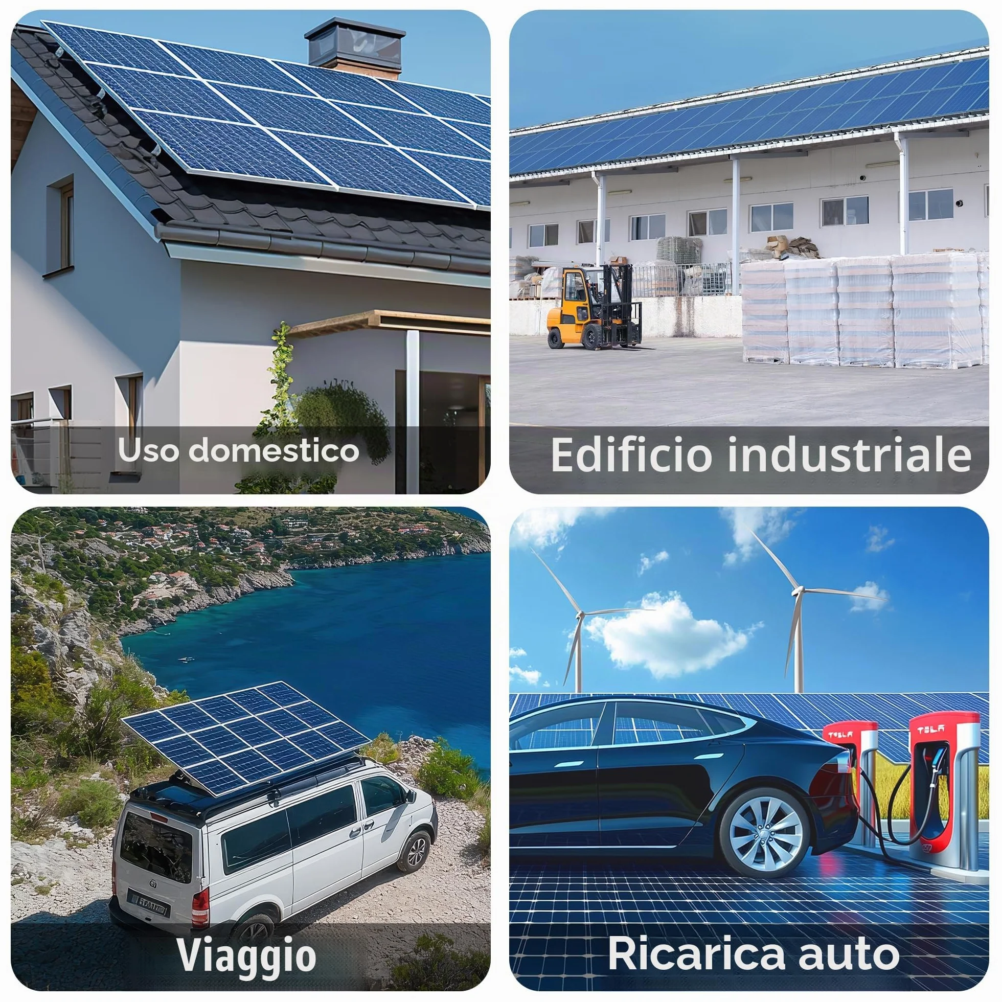 RC Micro inverter 2000 W, ingresso CC 26-60 V, inverter modulo PV, micro convertitore MPPT, Controllo dell’app tramite Wi-Fi