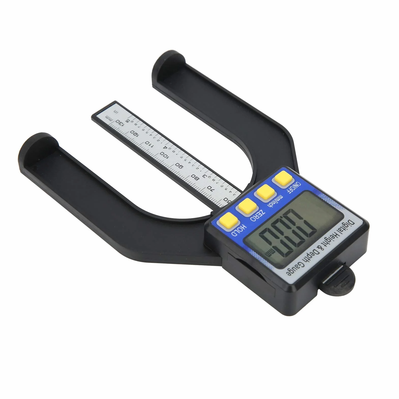 Misuratore di Altezza Digitale 0‑80 Mm Misuratore Elettronico di Altezza e profondità Strumento di Misura per Righello per la Lavorazione del Legno