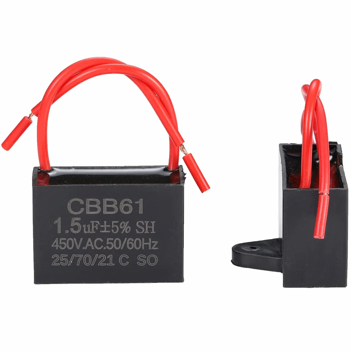 CBB61 condensatore ventilatore da soffitto 1.5uF 450V AC 50/60Hz 2 fili