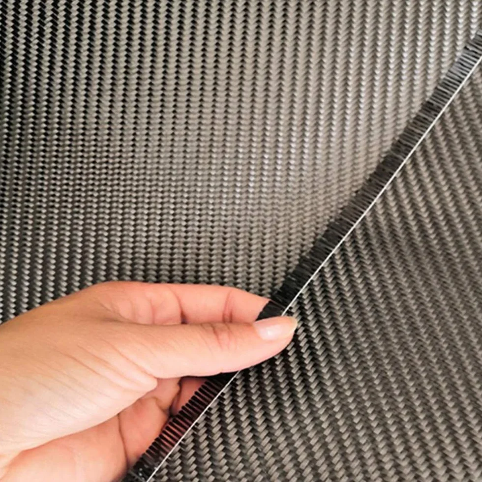 Tessuto in Fibra di Carbonio Nero 200g 50X200cm 3K Twill - Confezione Tubolare