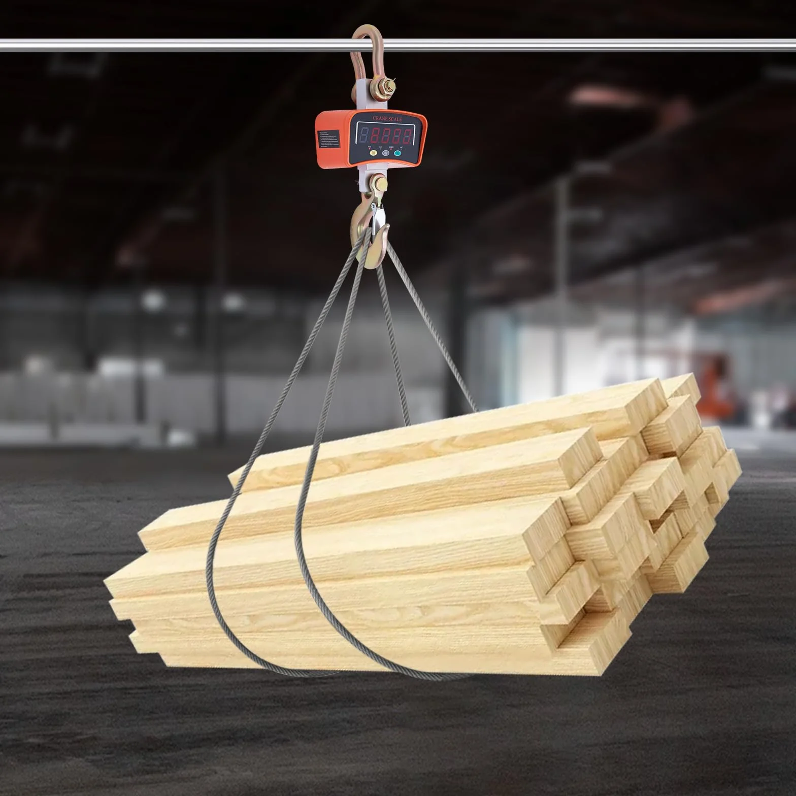 Bilancia per Gru 3000 kg 3T Heavy Duty Crane Scale Digitale con Telecomando