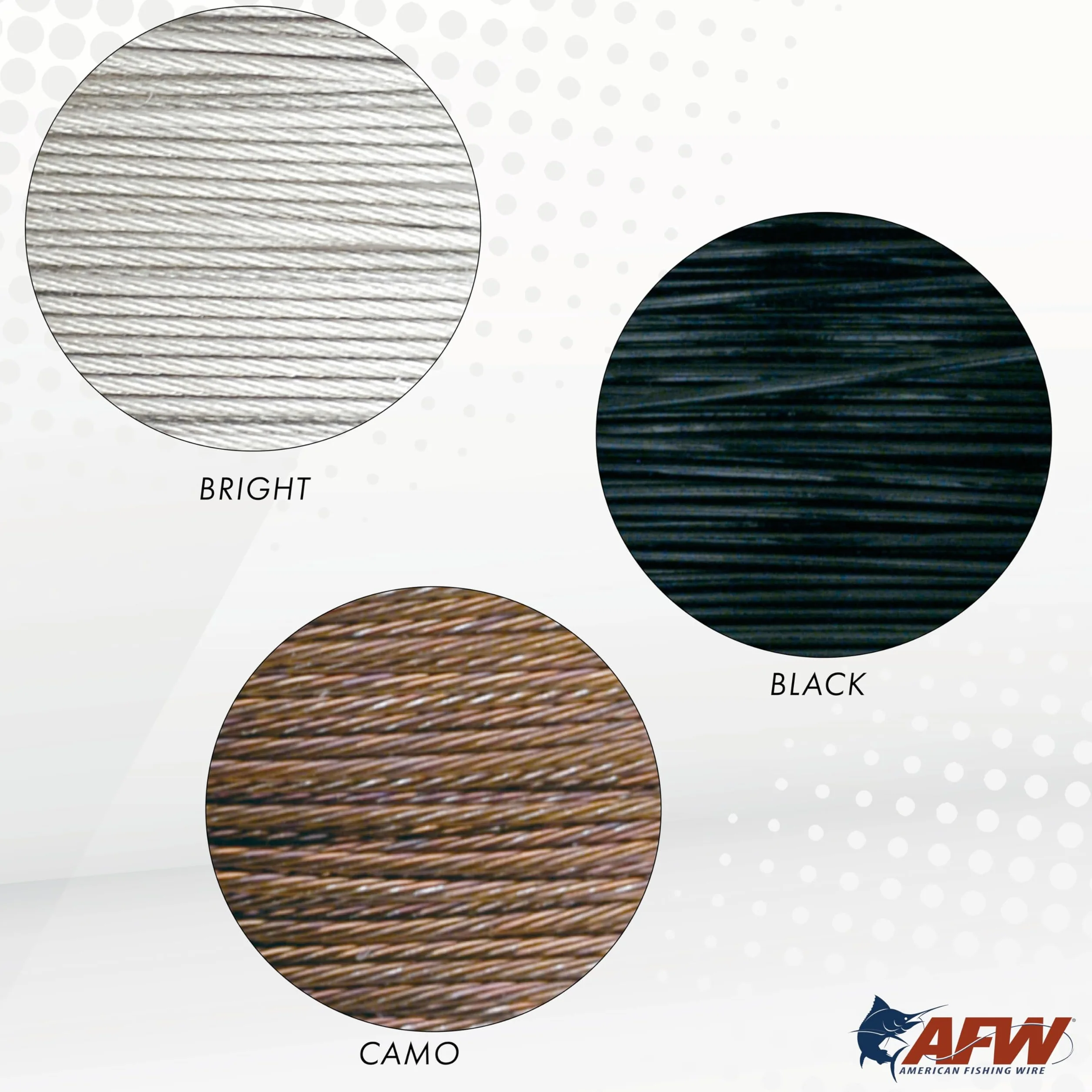 American Fishing Wire Surflon Nylon Rivestito 1x7 Acciaio Inossidabile Leader Wire Pesca Acqua Salata Test 113,4 kg 9,1 m