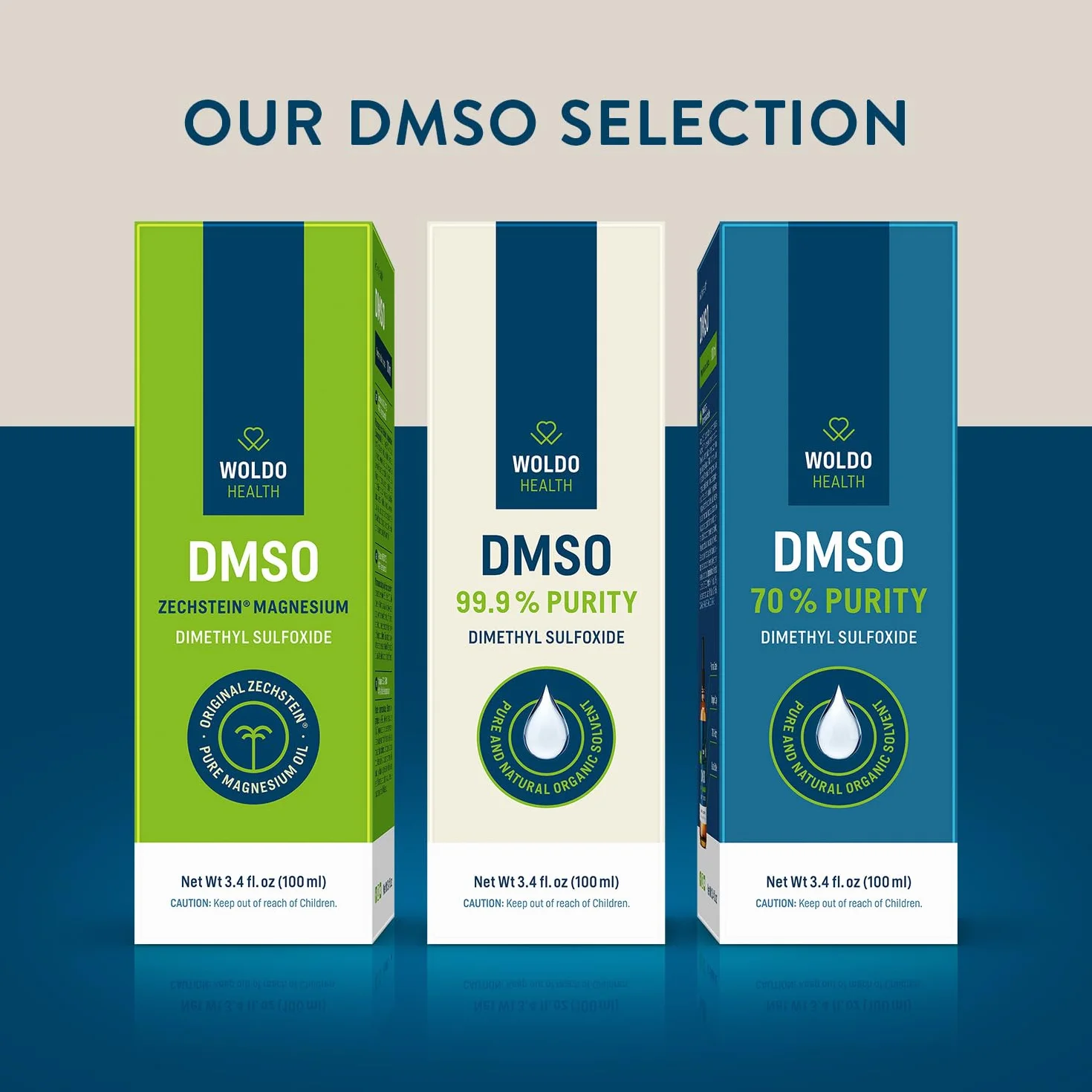 DMSO 70% con acqua demineralizzata 30% - Dimetilsolfossido qualità farmaceutica 100 ml con pipetta e tappo contagocce