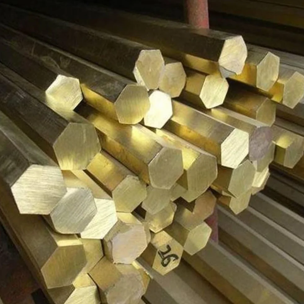 Asta esagonale in ottone H59/H62 4mm-65mm 330mm/200mm