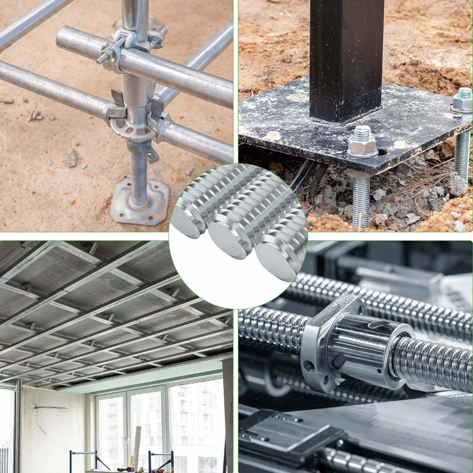 Barra Filettata Acciaio Inox M6 x 300 mm 304, Asta Filettata Confezione da 10