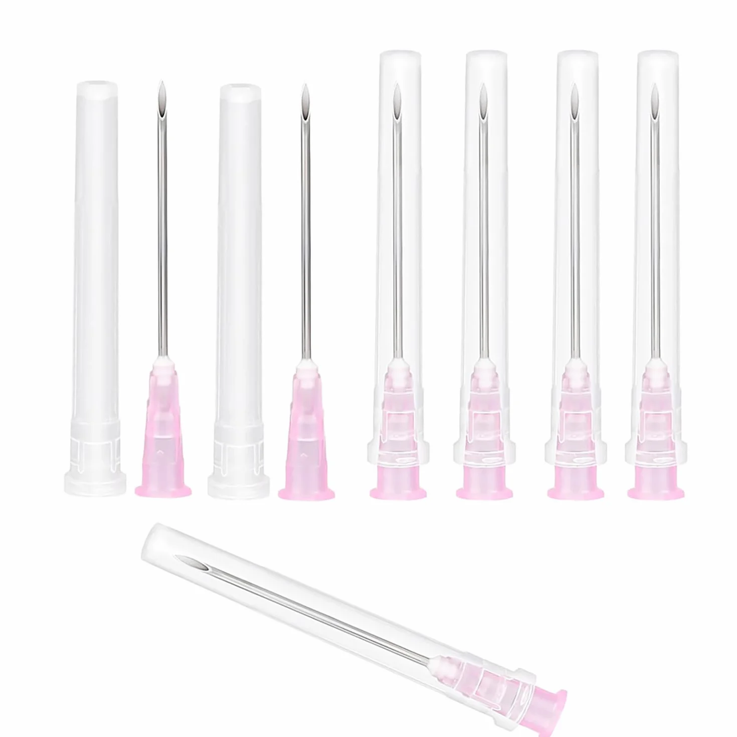 18 G 1.2 mm x 38 mm Tubo di Consegna in Acciaio Inossidabile 105 Pezzi Fluidi di Ricarica