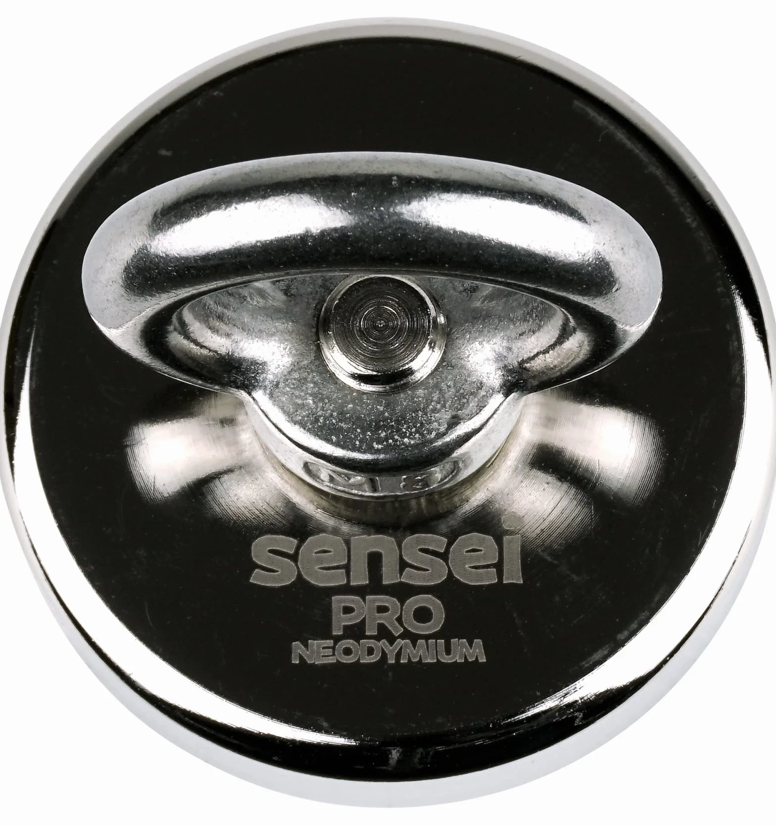 SENSEI® Magnete al Neodimio Potente – 110 kg di Forza, Ø 50 mm – Super Forte Calamita con Dado ad Occhiello da Pesca Magnetica, Uso Industriale, Casa, Officina e Sollevamento