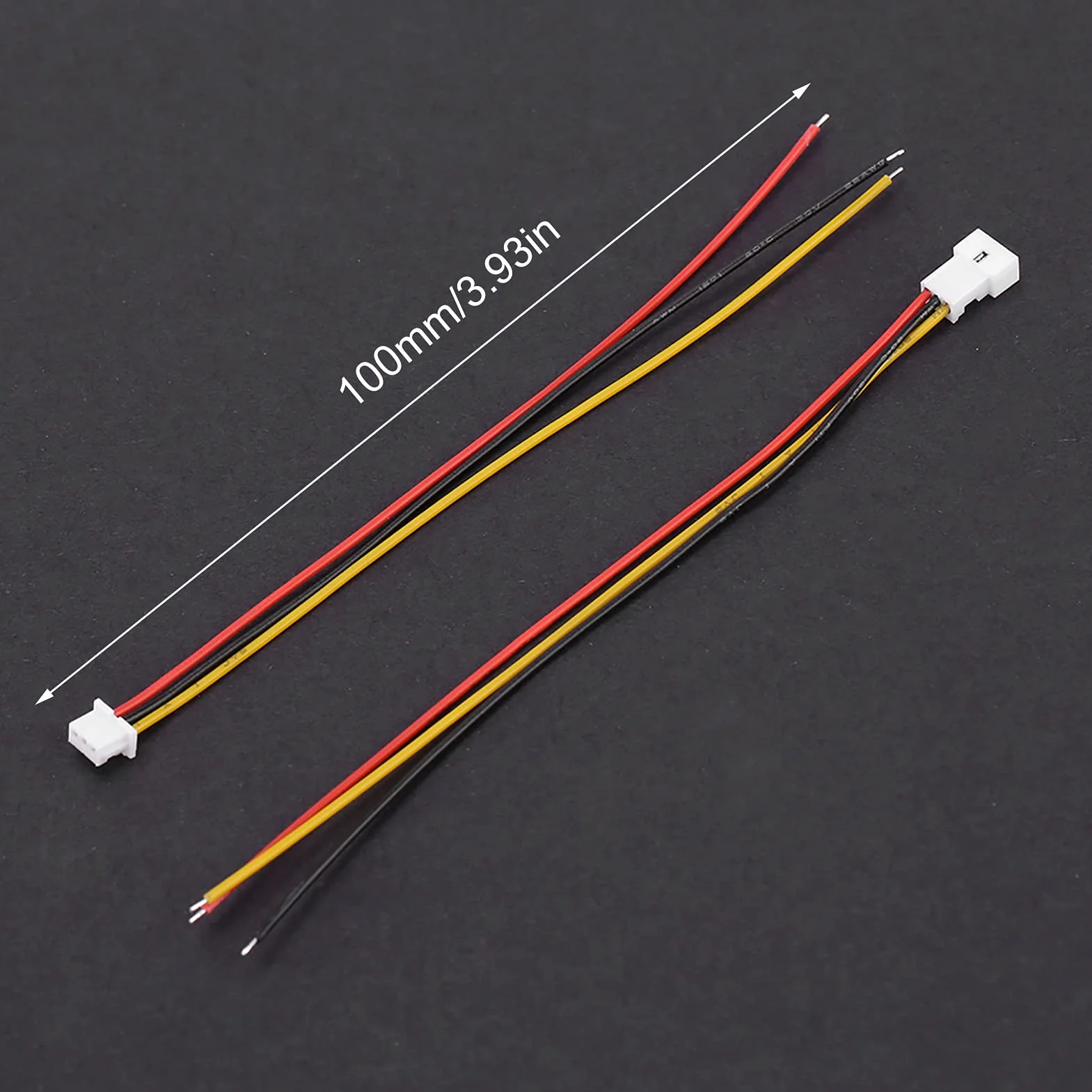 20 Pezzi 1,25 Mm JST 2 Pin o 3 Pin Maschio e Femmina Connettore con Cavi da 100 Mm, Cavo Connettore JST, Connettore Angolare JST(Set maschio e femmina a 3 pin)