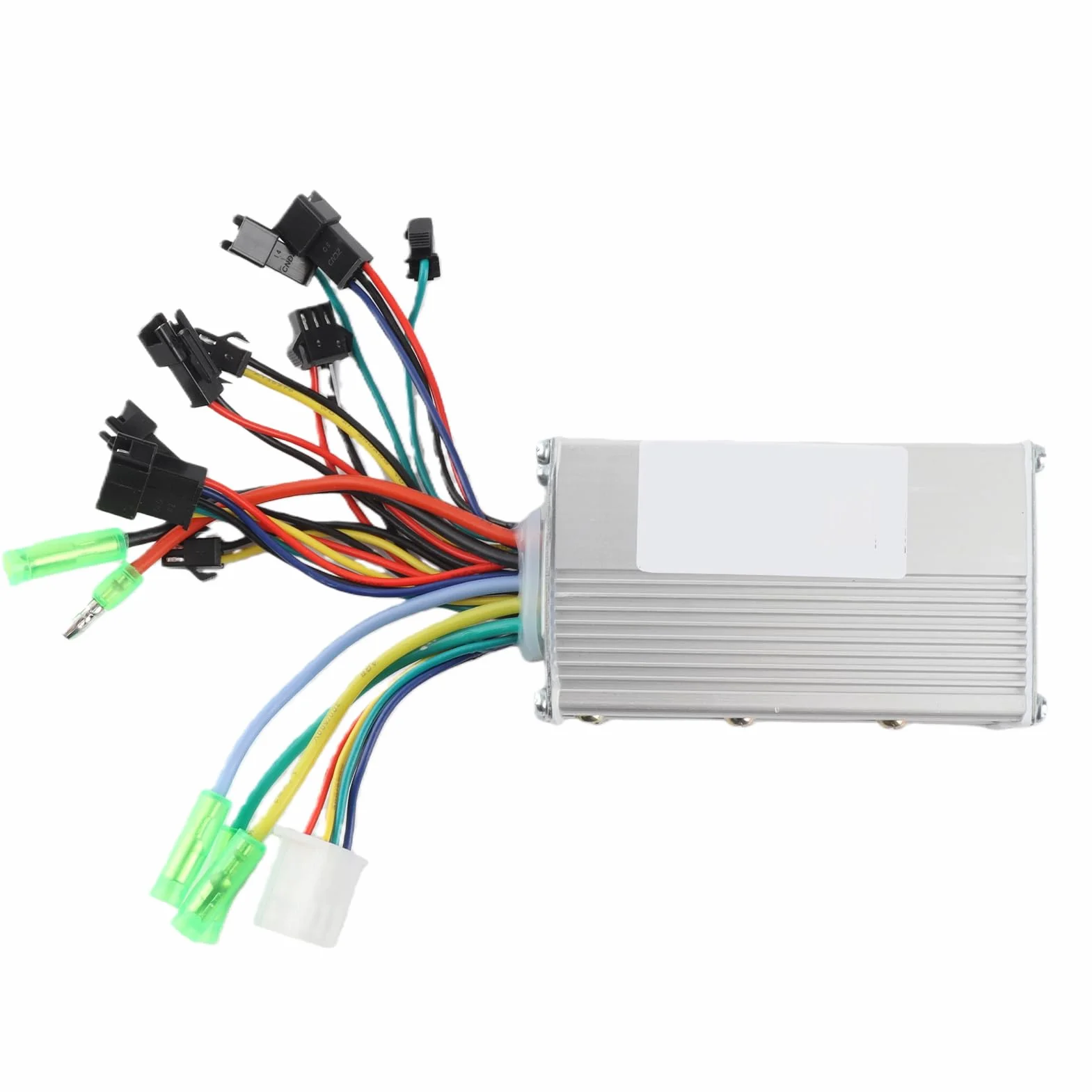 Controller Motore CC 36V 48V Controller Compatto e Durevole per Bici Elettriche con Cablaggio in Lega di Alluminio