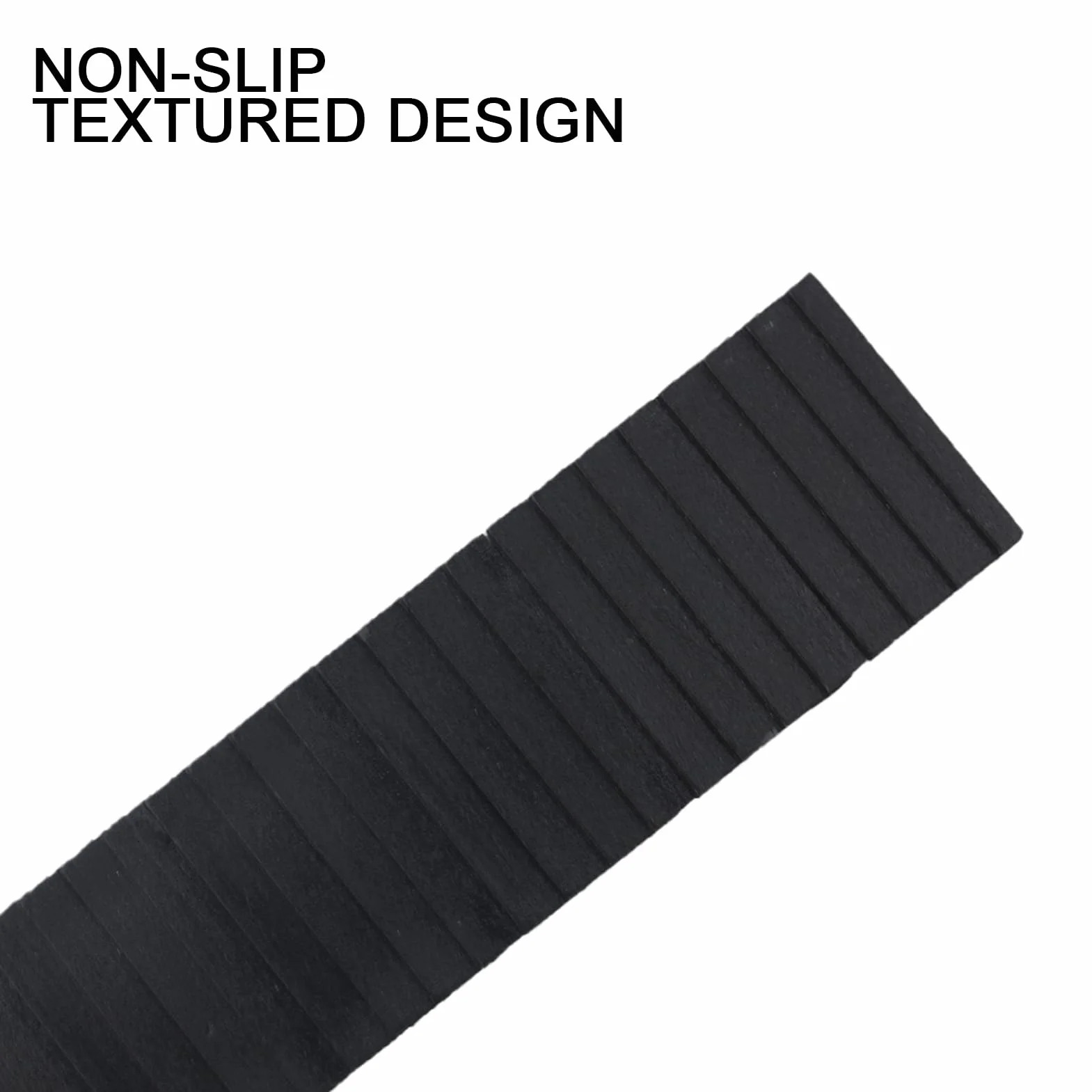 Cunei per Mobili 8 x 20 x 98 mm Cunei di Livellamento Fermaporta Robusti con Punti di Rottura Integrati - Nero