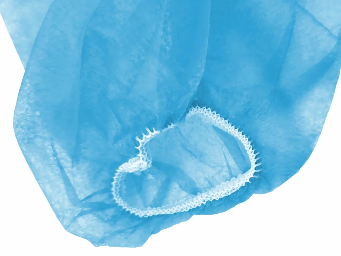 Camice Monouso in TNT 120x155 cm Blu 100 Pezzi – Camice Visitatore con Lacci e Polsini Elastici