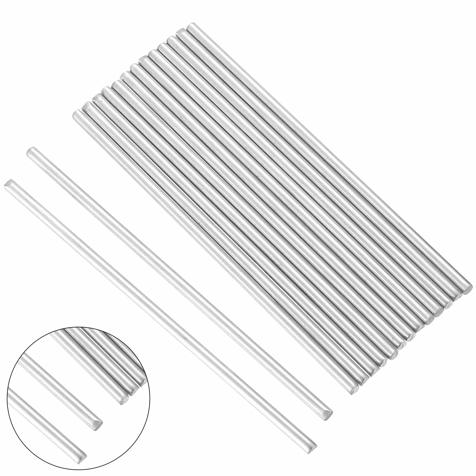 Aste di Acciaio Inox 3 mm x 100 mm Bacchette Cilindriche Barra Tonda Metallo per Giardino Fai da Te