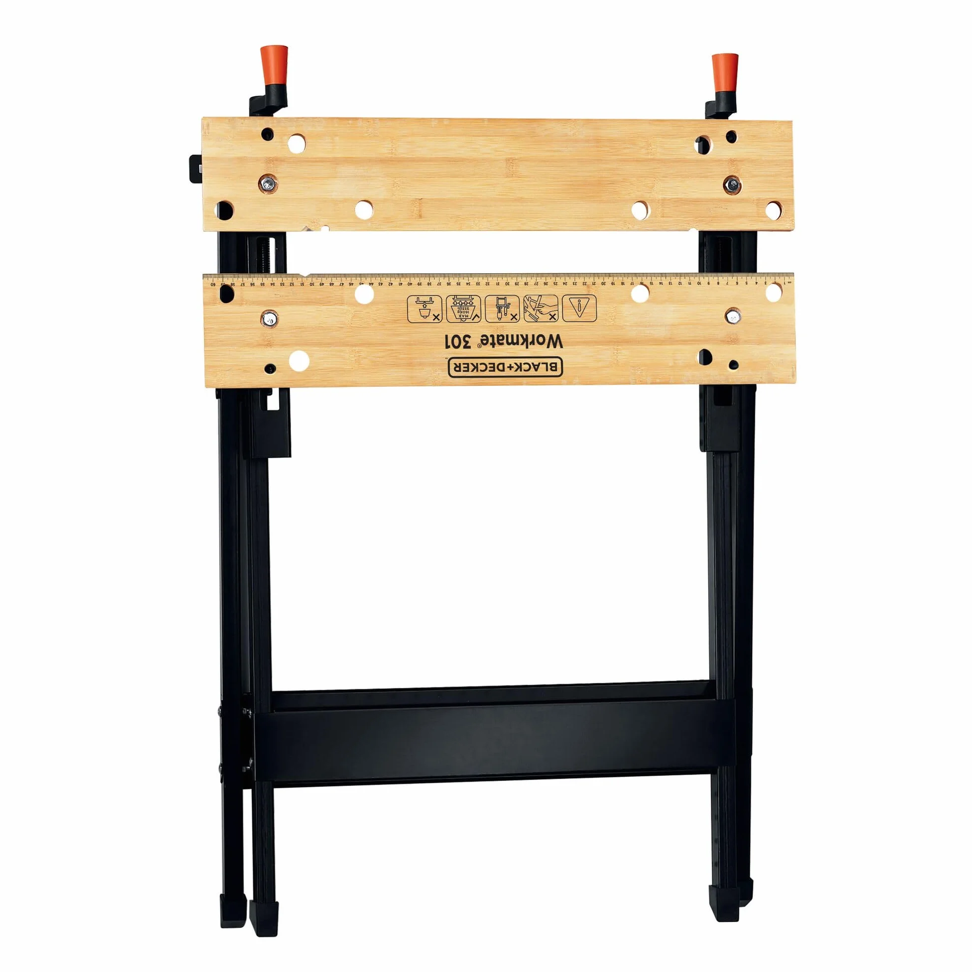 BLACK+DECKER, Banco da Lavoro Workmate, Black/Wood, 15.5 x 84 x 12.5 cm. WM301-XJ