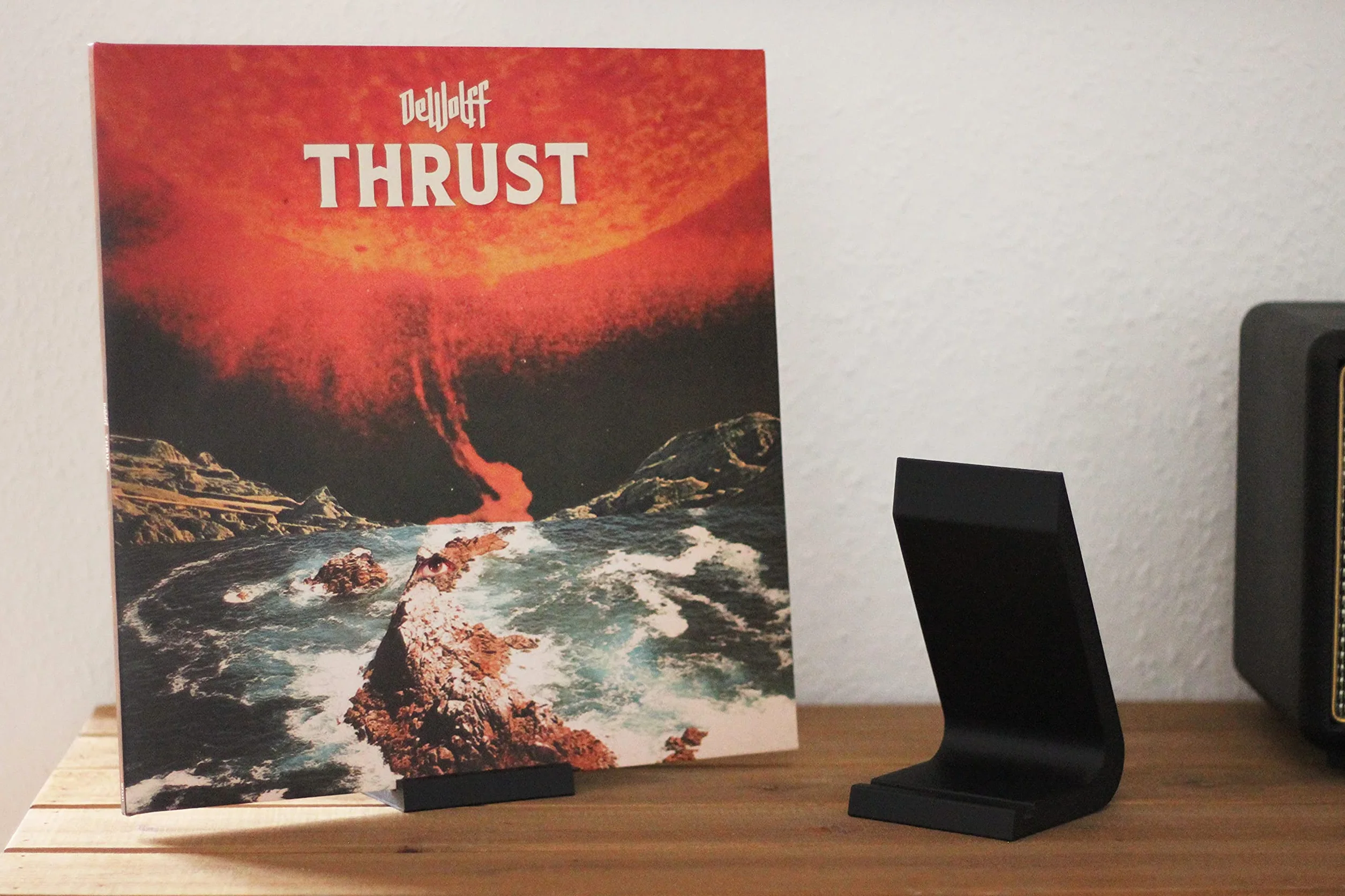 NewGround Designs Espositore LP, display in vinile, supporto per dischi in vinile, decorazione da 12"
