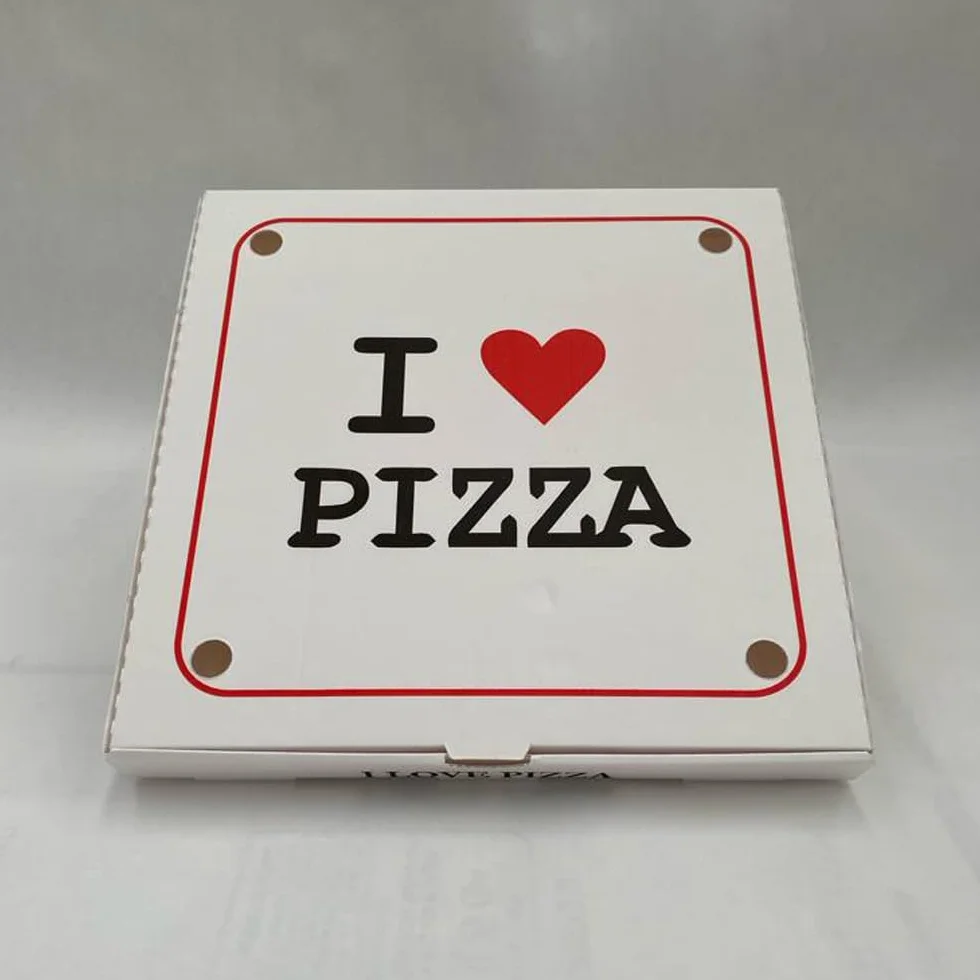 VVV Scatole Pizza 33x33 h 3,5 cm Chiusura Americana Cartone Porta Pizza Termico da Asporto