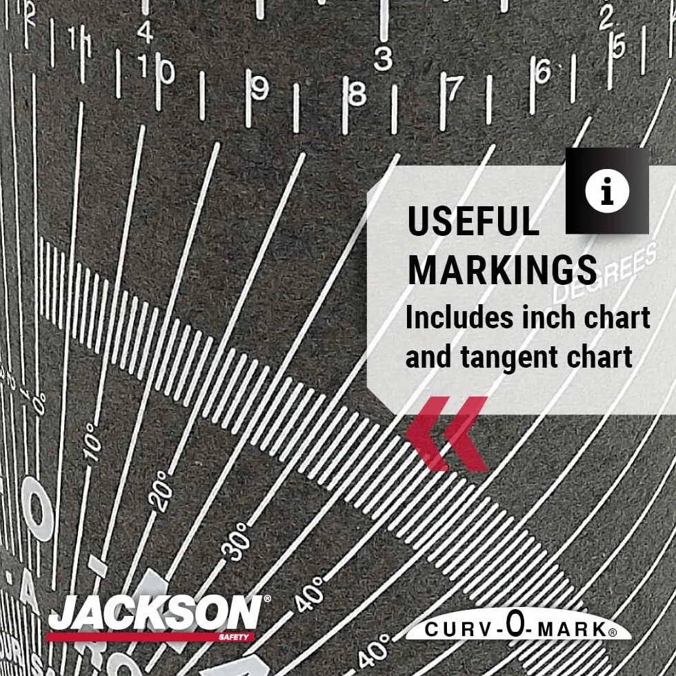 Jackson Safety Righello Curv-O-Mark Wrap-A-Round XX-grande nero diametro tubo 6-16 cali