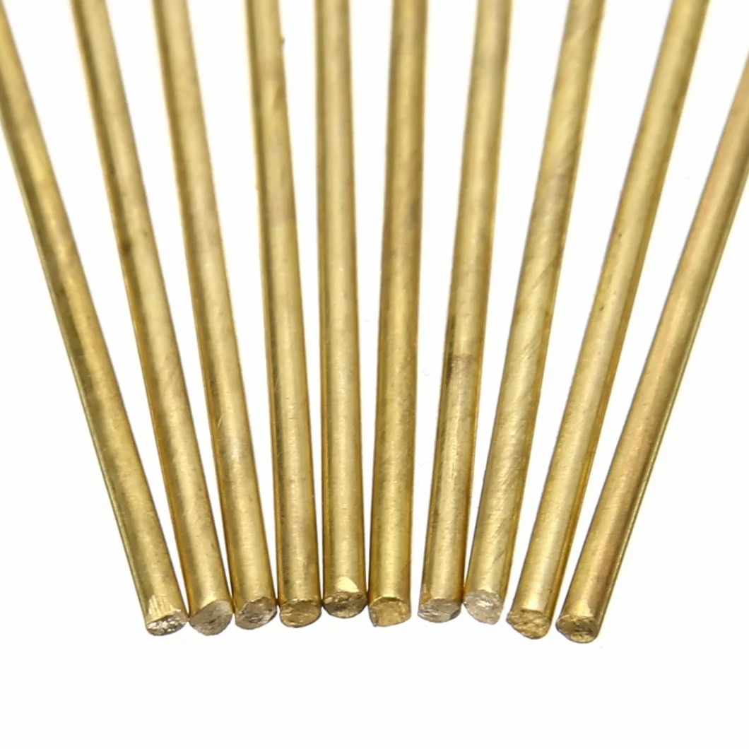 Ottone Rods in Ottone Massiccio per tondi del tornio della Barra Stock Saldatura 20inches Raw Materiali industriali,Diameter:1.2mm