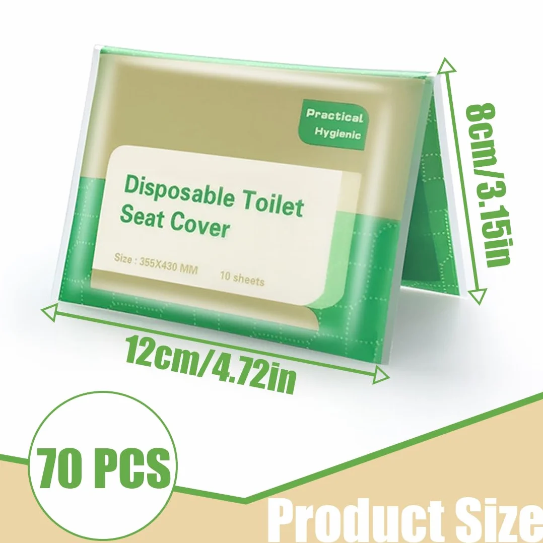 Copriwater Usa e Getta Biodegradabili Viaggio Coprisedile Carta per Adulti Bambini WC Hotel Bagni Pubblici