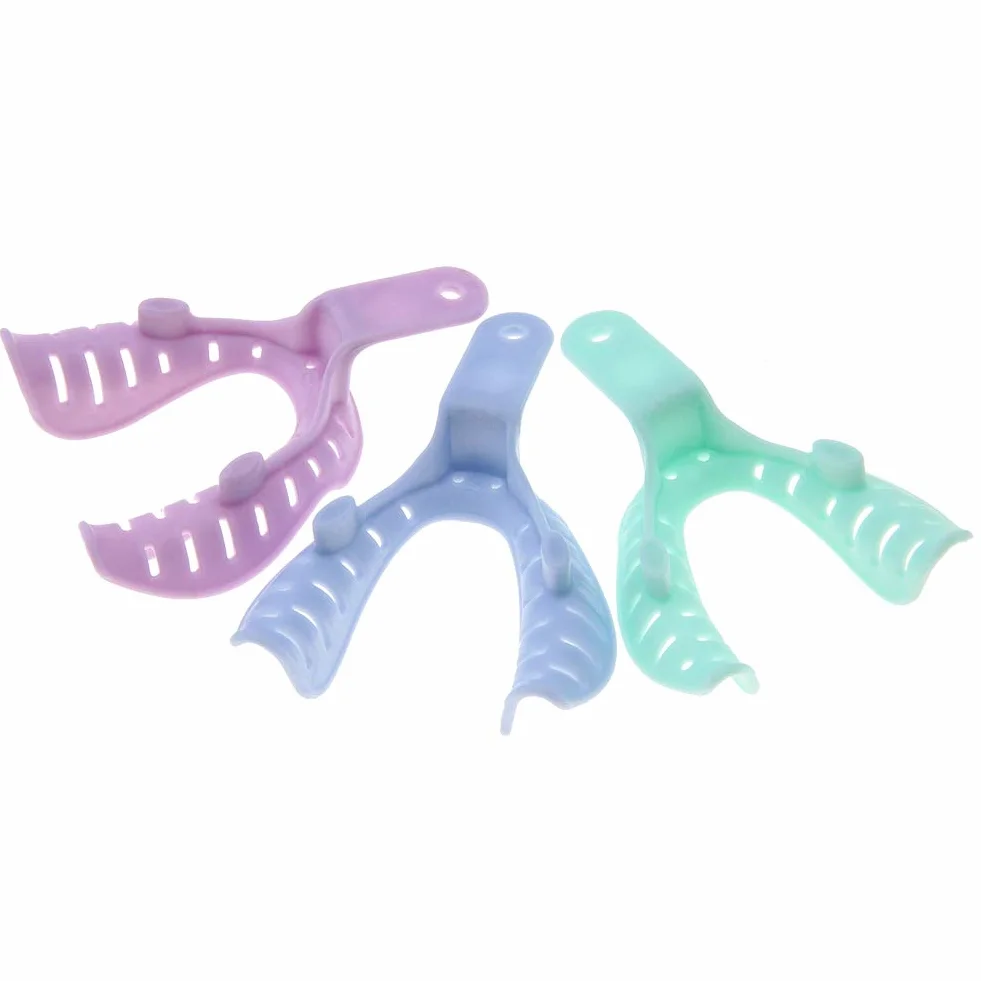 Vassoio Dentale in Plastica 6 Pezzi, Vassoi per Impronte Dentali