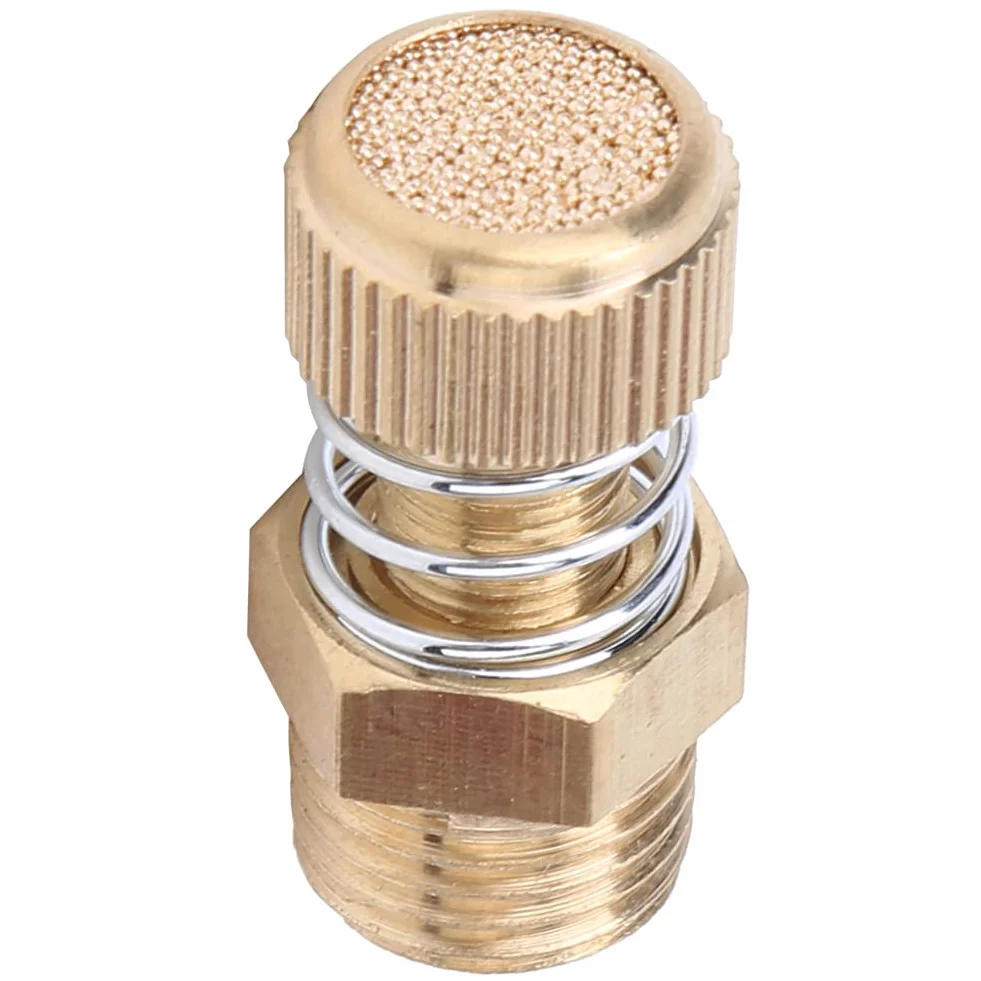 Silenziatore Pneumatico Filettato, Elettrovalvola Pneumatica in Ottone 10 Pezzi BSPT 1/4