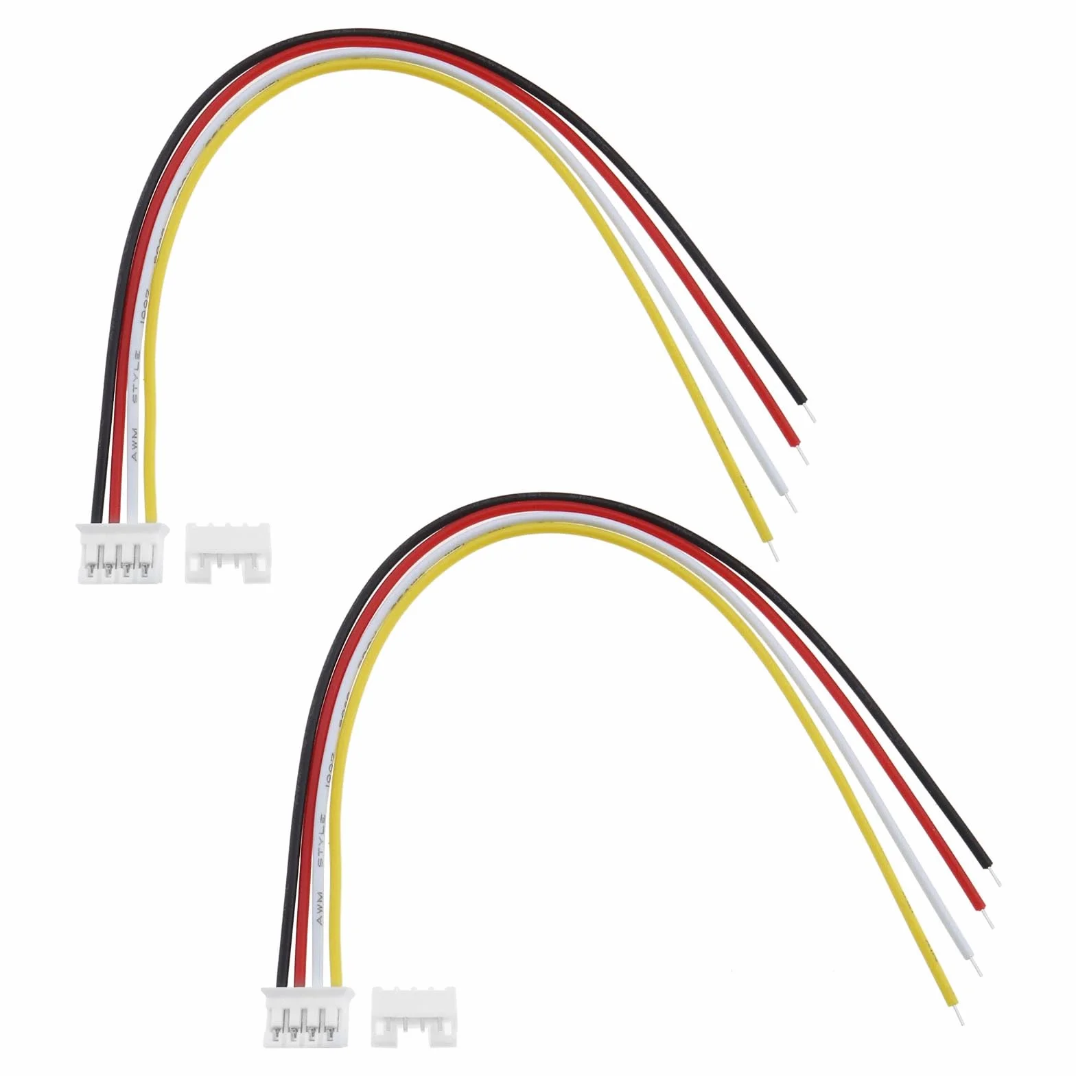 Create idea 20 Set JST 2.0 PH Connettore A 4 Pin Include 20 Pezzi Mini Connettore Femmina A 4 Pin Con Cavo Da 150mm E 20 Pezzi Micro Connettore Maschio A 4 Pin